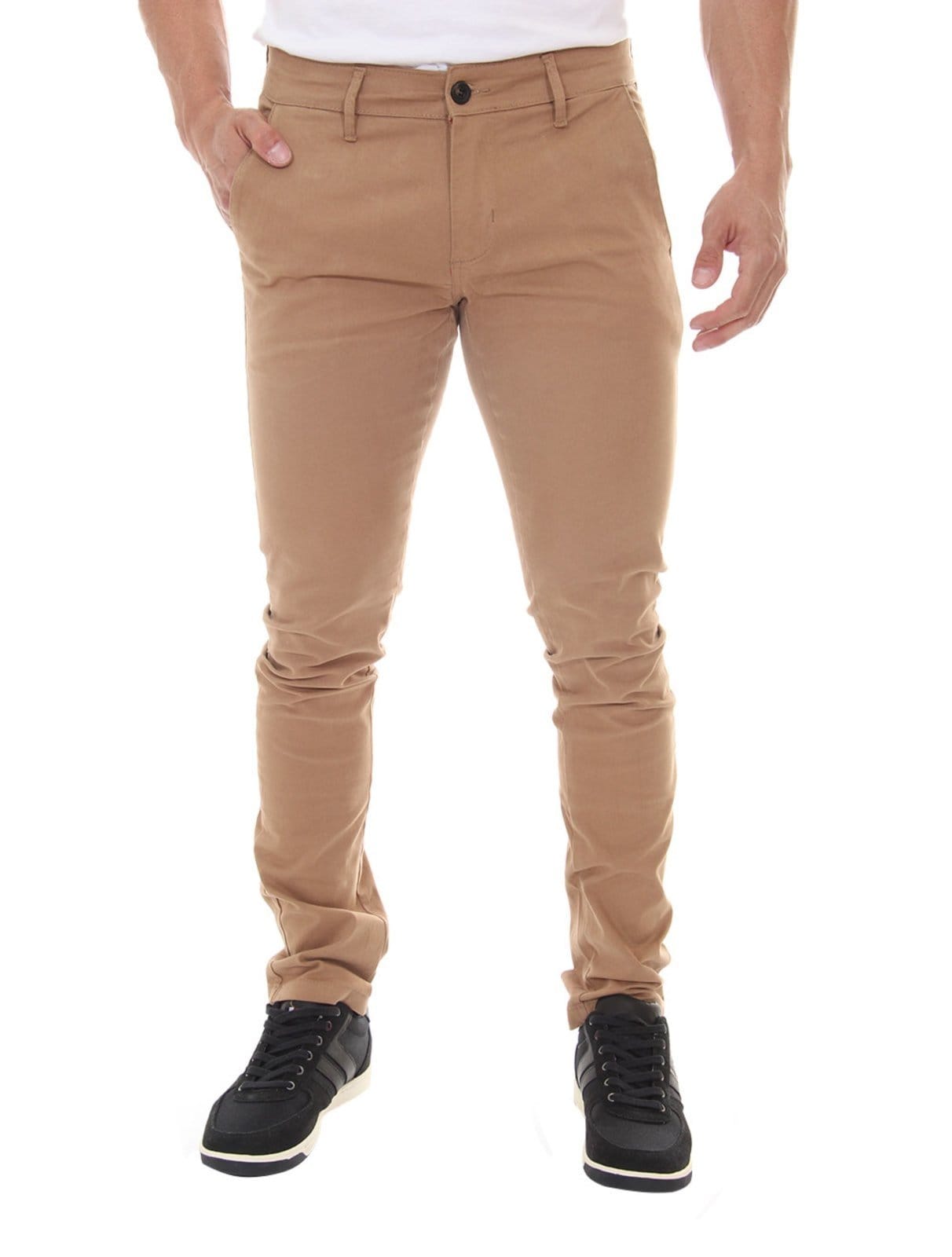 Calça Tommy Hilfiger Masculina de Sarja Brooklyn Caqui