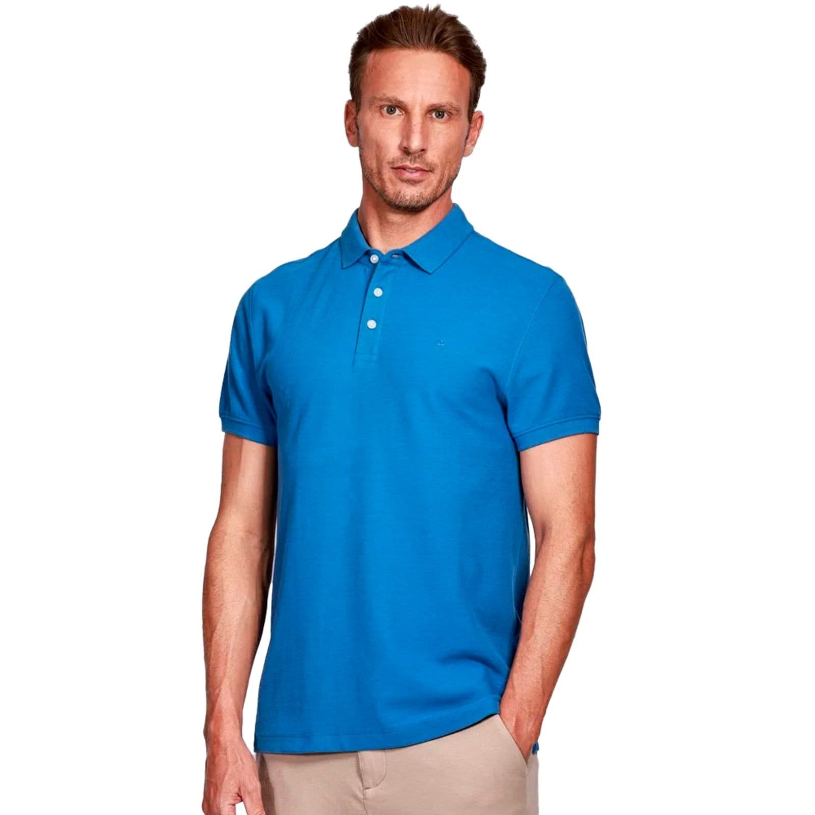 Camisa Polo Aramis Basic Piquet Ve25 Ceruleo Masculino