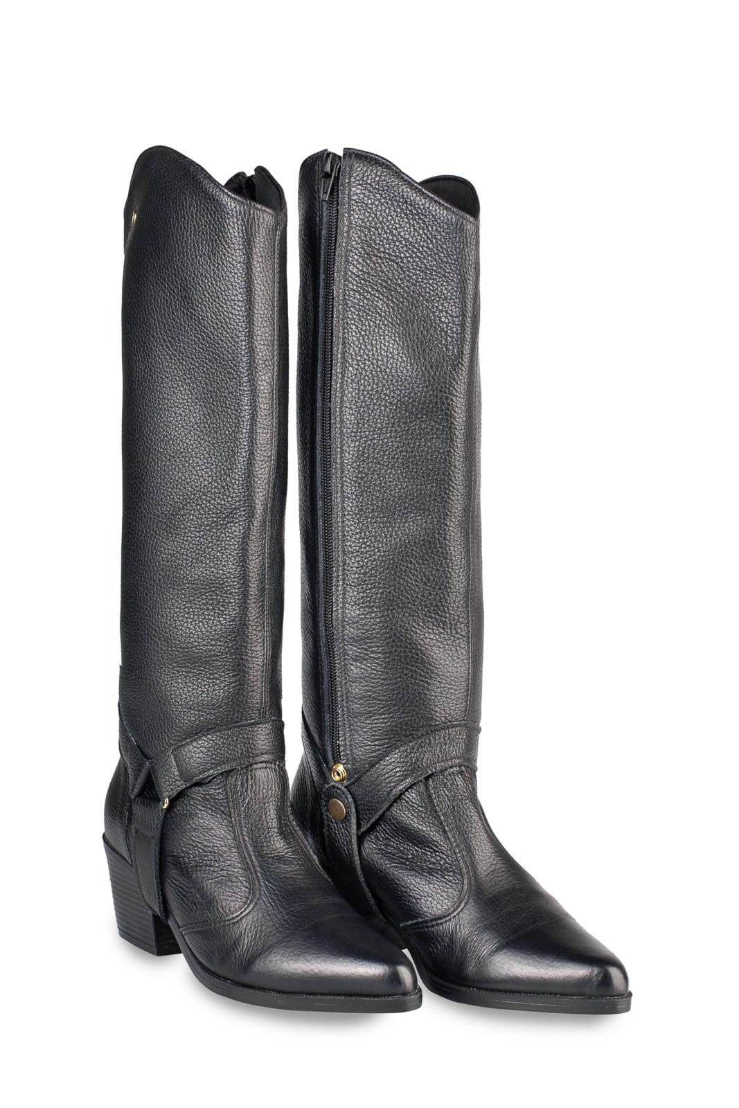 Vista 2 Bota Andrea Vinci de couro 2 em 1 montaria 003 Andrea Vinci preto