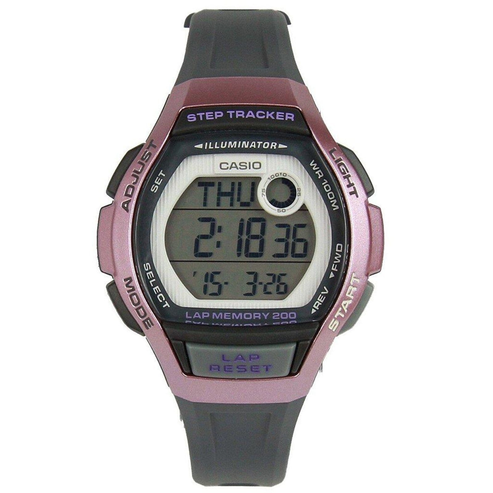 Vista principal Relógio Casio Standard LWS-2000H-4AVDF Laranja Casio preto