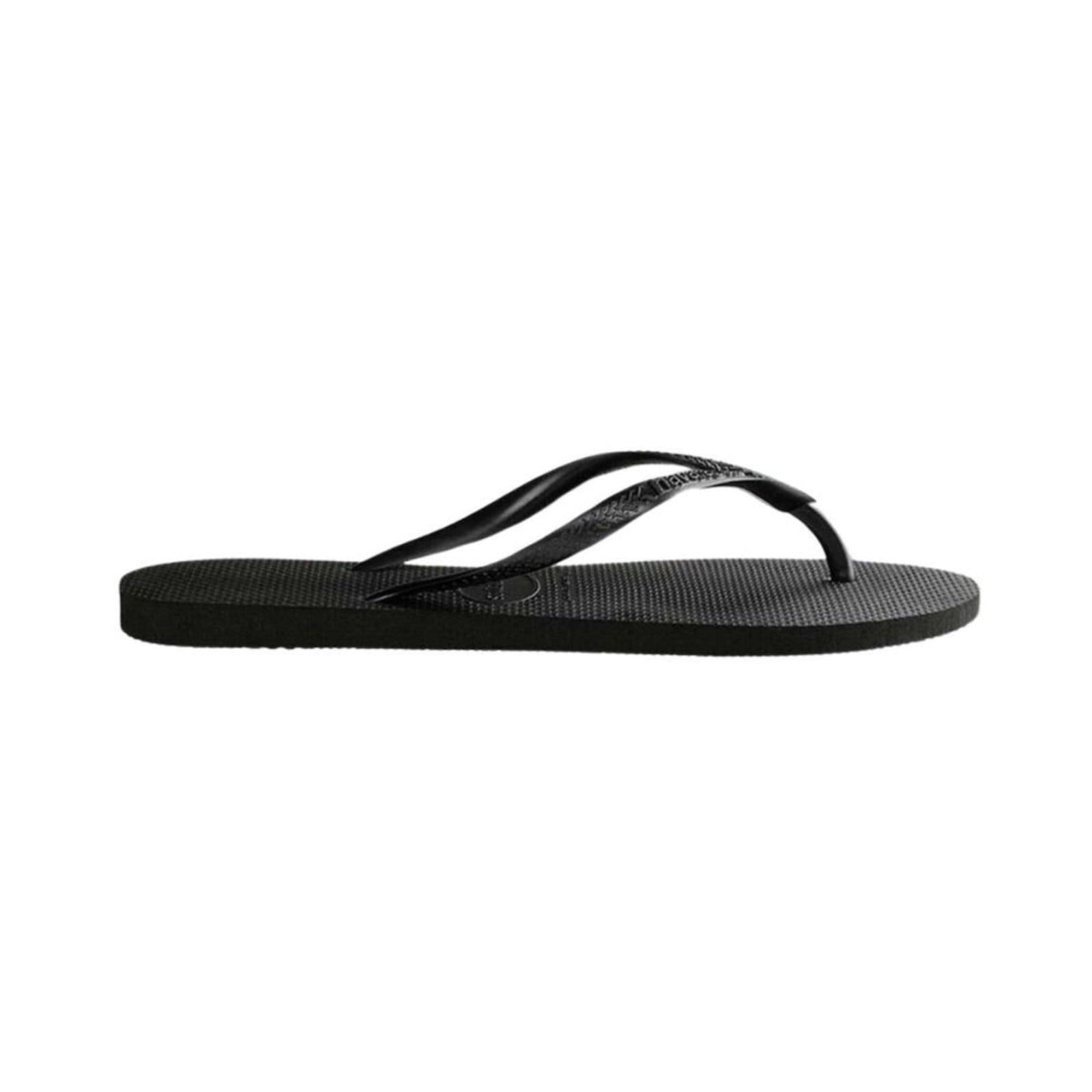 Vista 2 Chinelo Feminino Dedo Havaianas Slim Havaianas preto