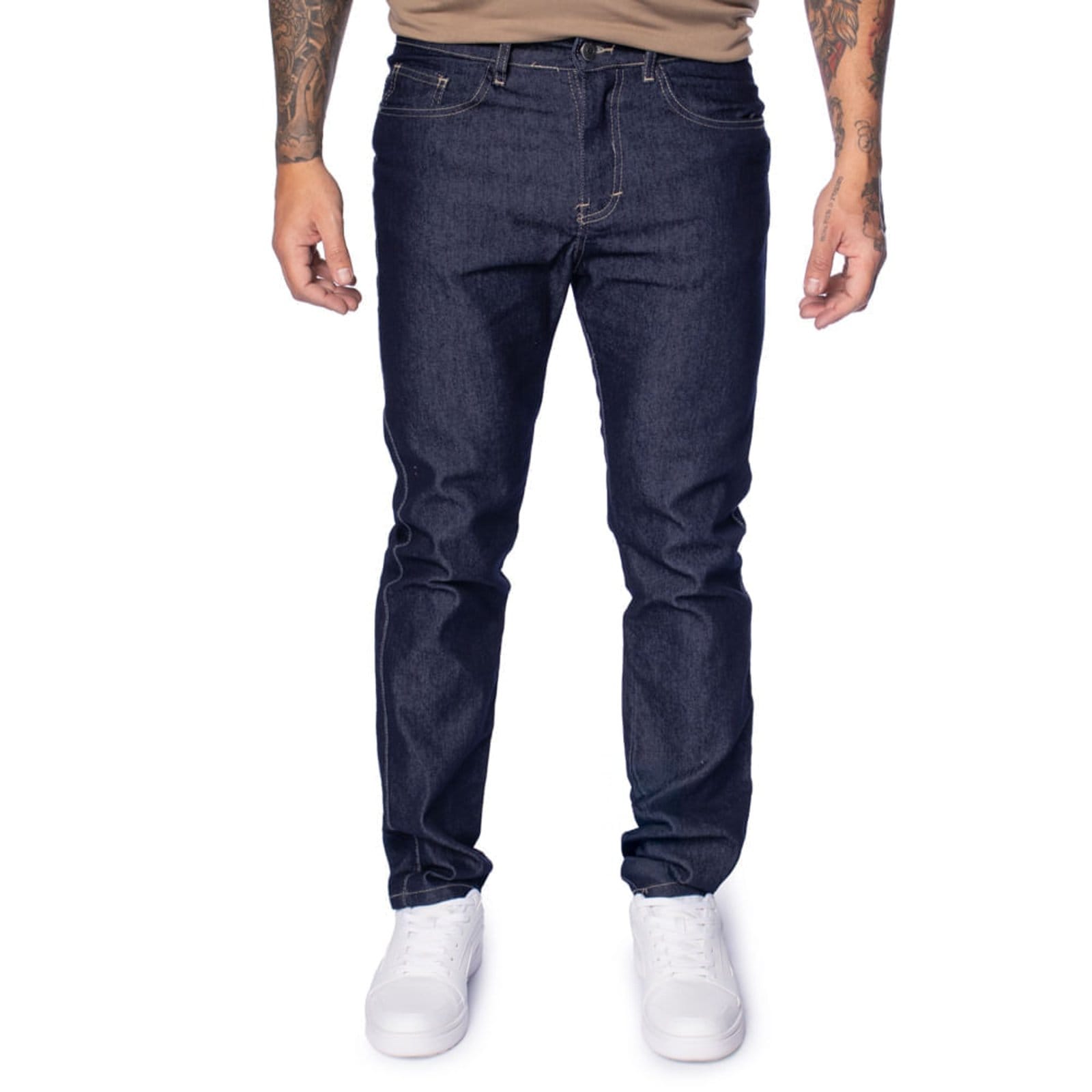 Vista principal Calça Jeans Masculina Dixie Slim Escuro Dixie azul