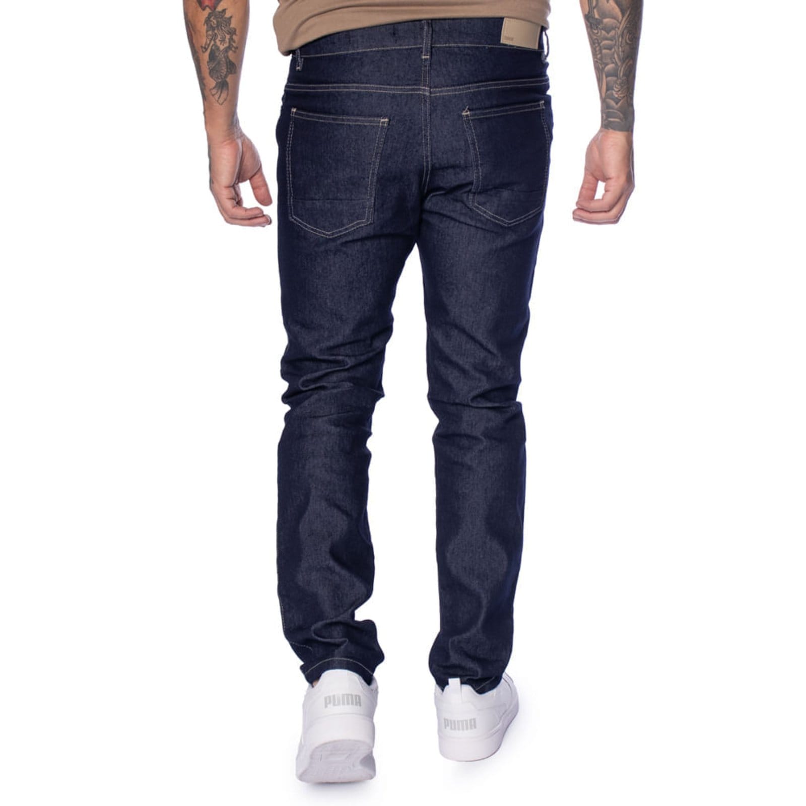 Vista 2 Calça Jeans Masculina Dixie Slim Escuro Dixie azul