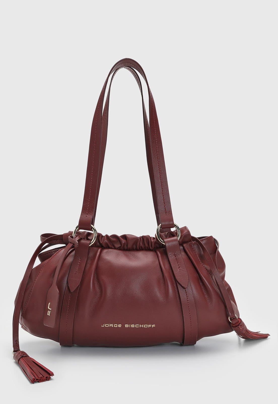 Bolsa Feminina Jorge Bischoff Média Efeito Franzido