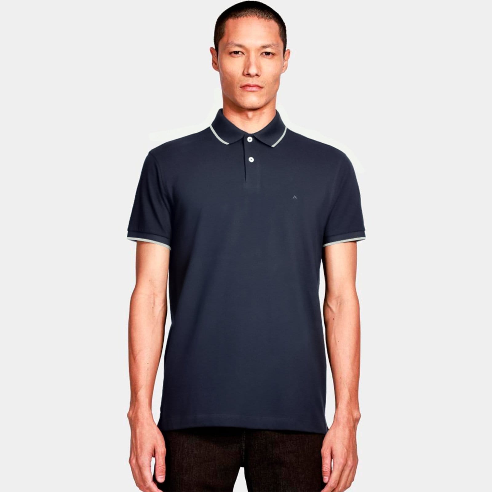 Camisa Polo Aramis Classic Friso Ve26 Marinho Masculino