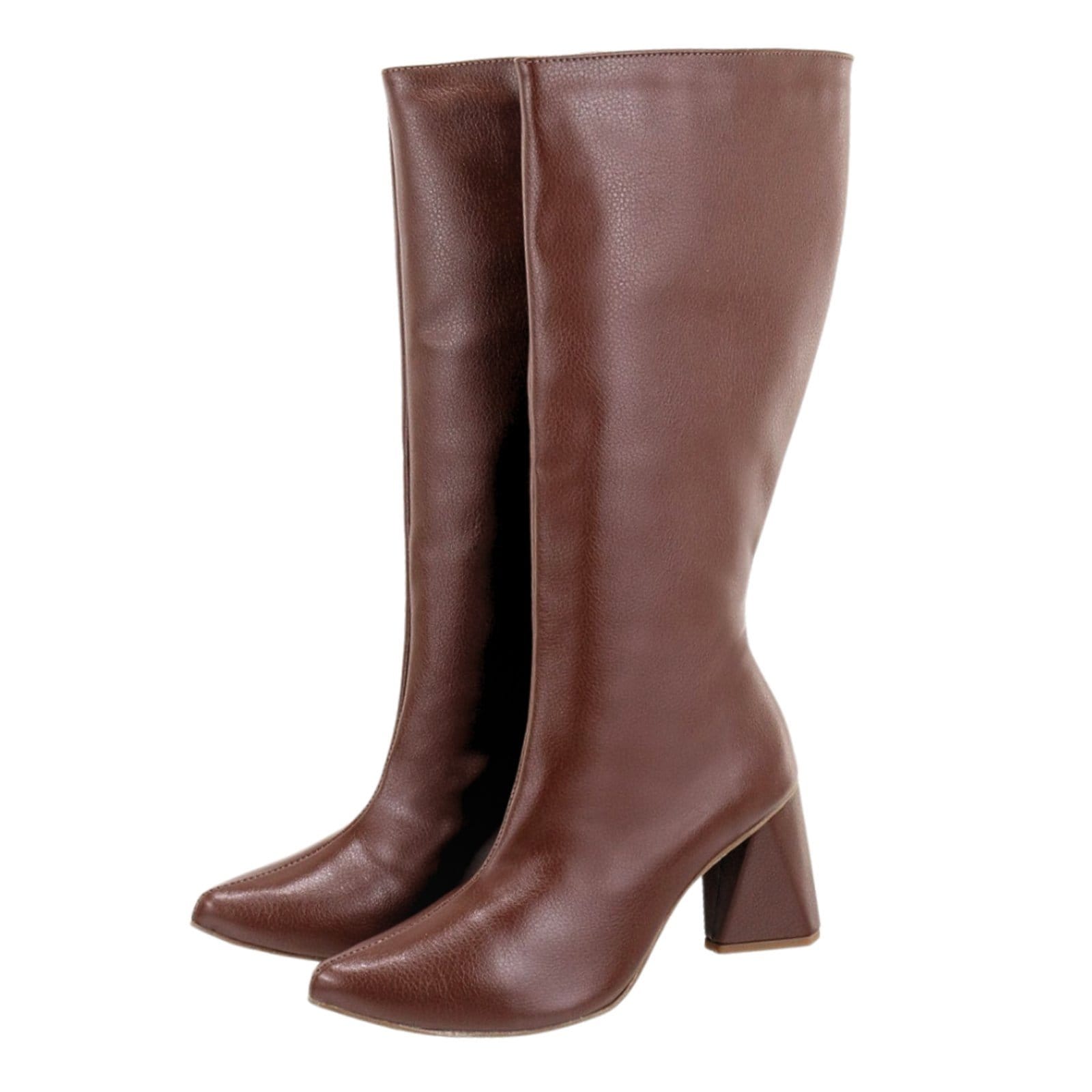 Bota Feminina Flor da Pele Cano Alto Floter Cacau 23020