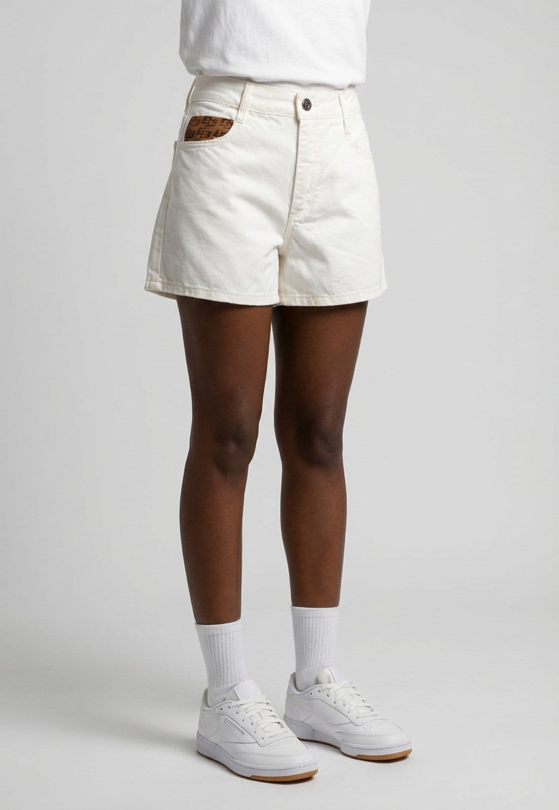 Vista principal Short Feminino Colcci Sarja Off-White Colcci off-white white