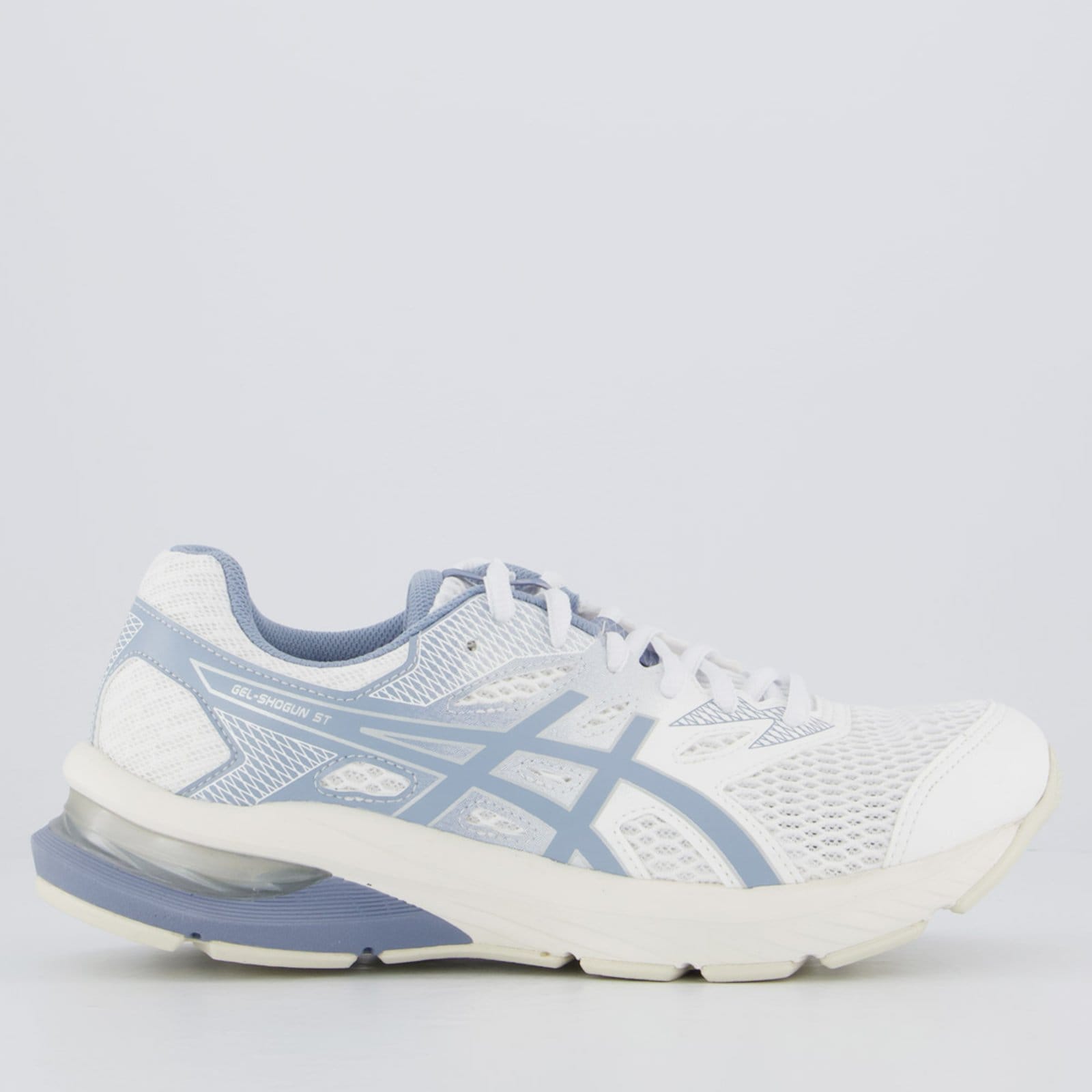 Tênis Asics Gel Shogun ST Feminino Branco e Azul
