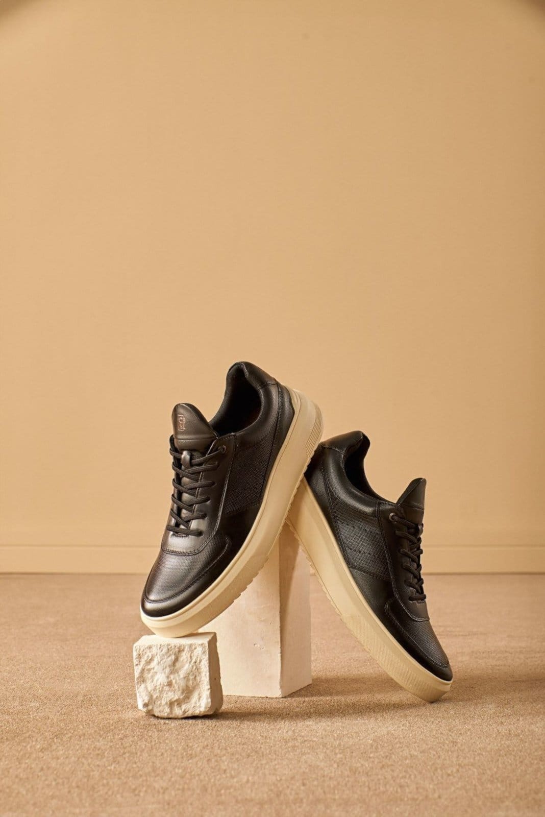 Vista 2 Tênis Casual Don Masculino Recorte Coronello preto