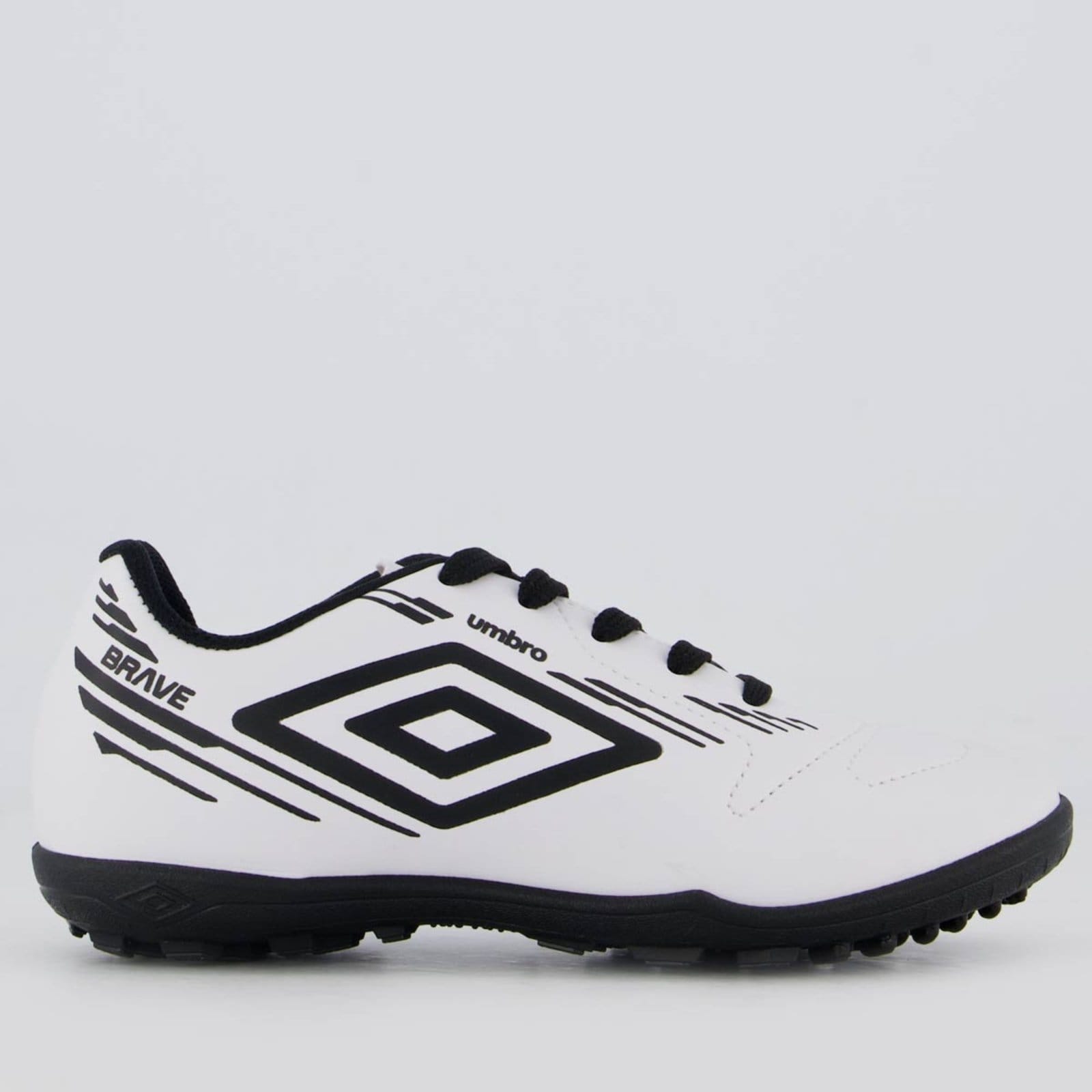 Chuteira Umbro Brave II Society Juvenil Branca e Preta