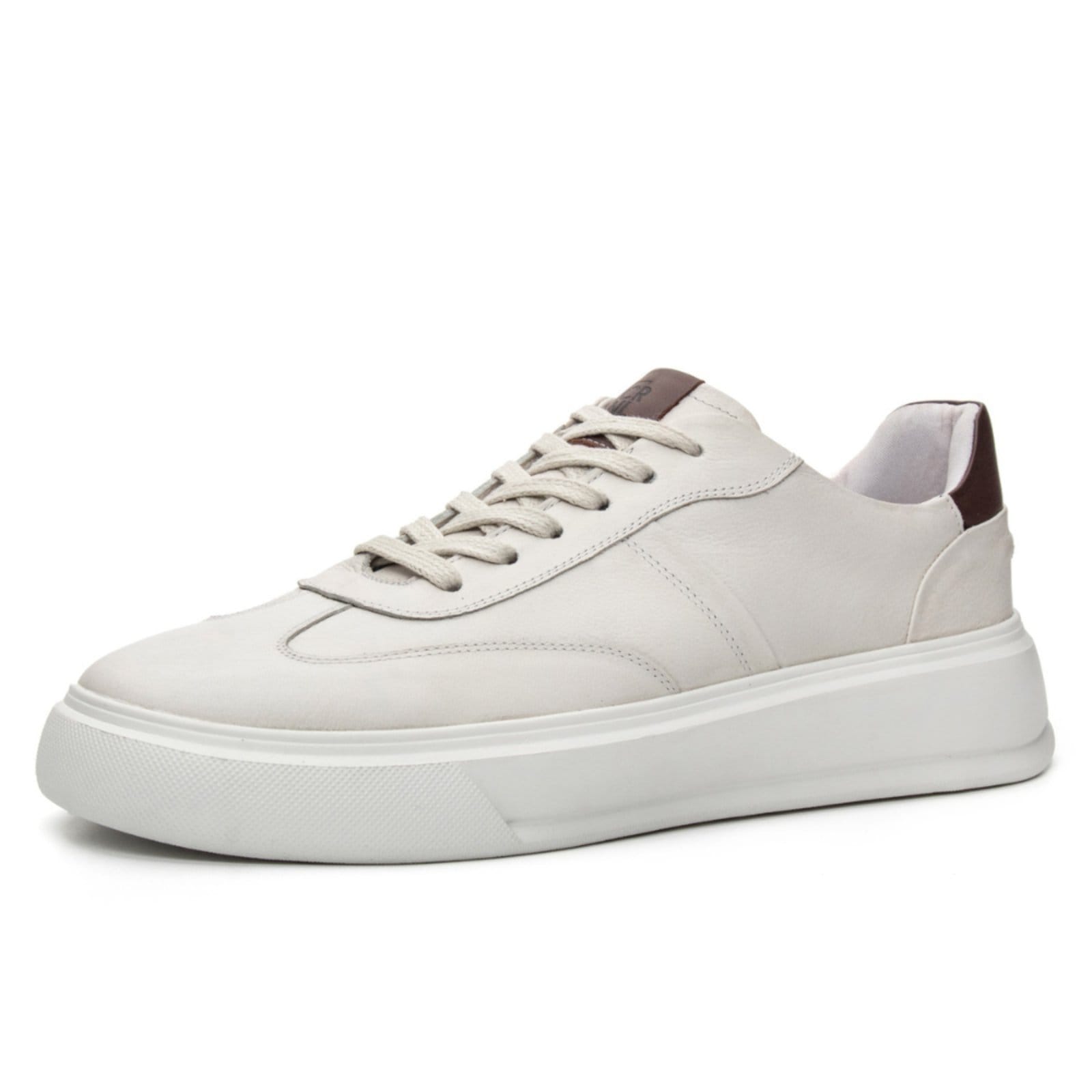 Tênis Masculino Hugo Em Couro Off White