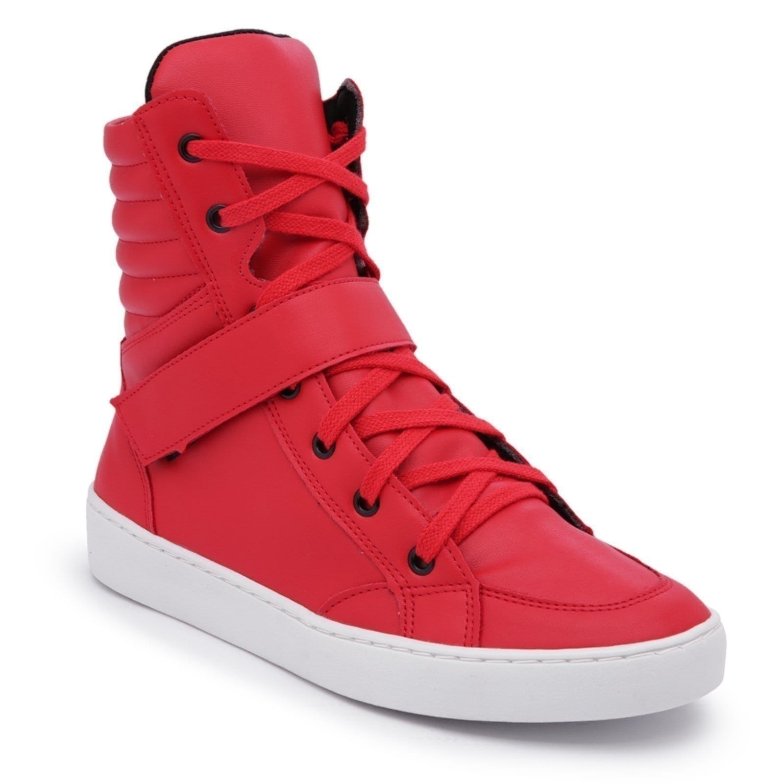 Vista 2 Tênis Cano Alto Fitness Casual Nine4 Confortável Nine4 vermelho