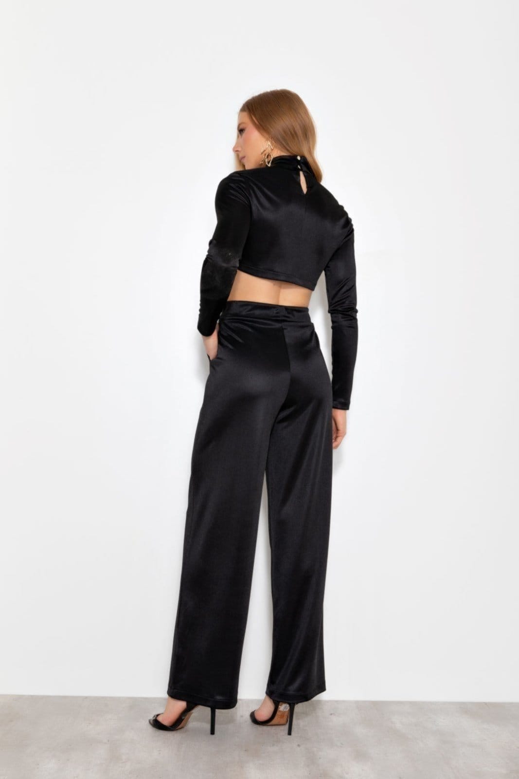 Vista 2 Calça Vanibele Malha Vanibele cinza