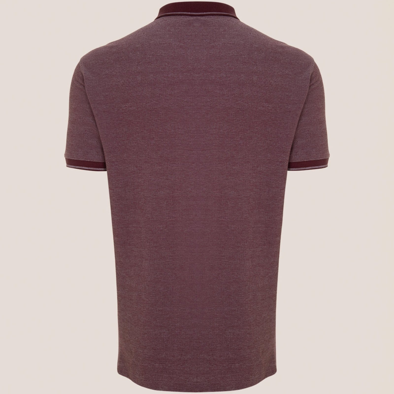 Vista 2 Camisa Polo Dudalina Binada Retilínea Ou25 Masculino Dudalina bordô