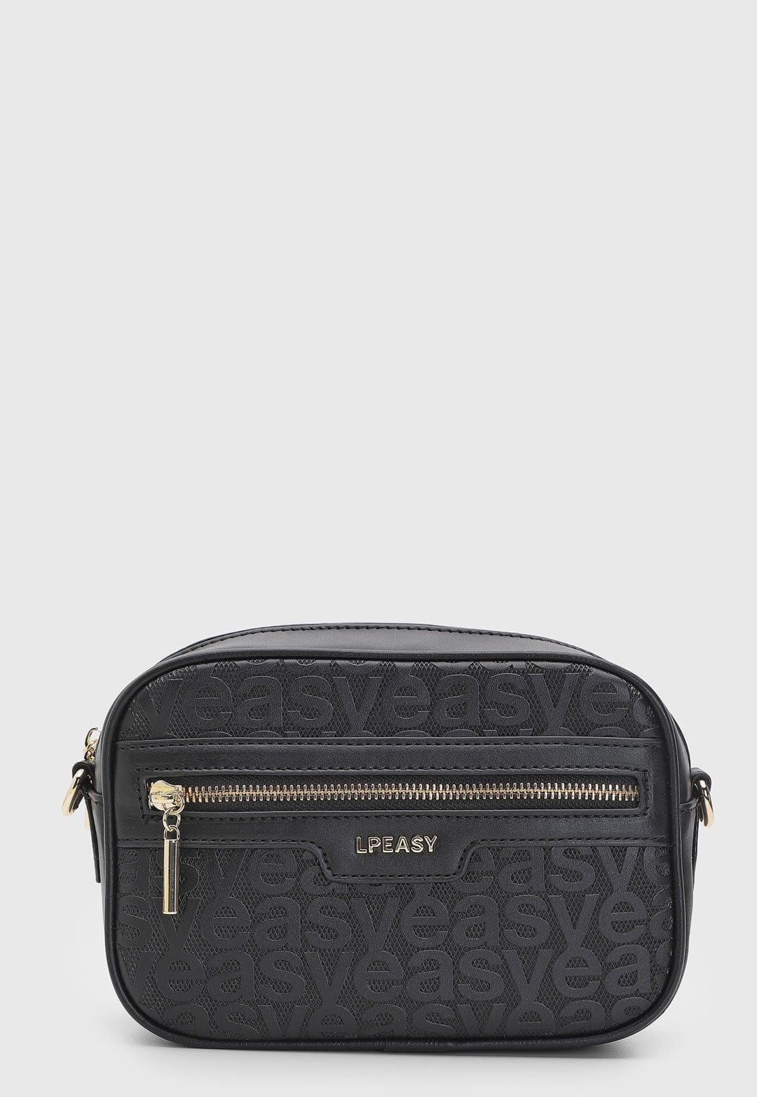 Bolsa Feminina Lança Perfume Texturizada Preta