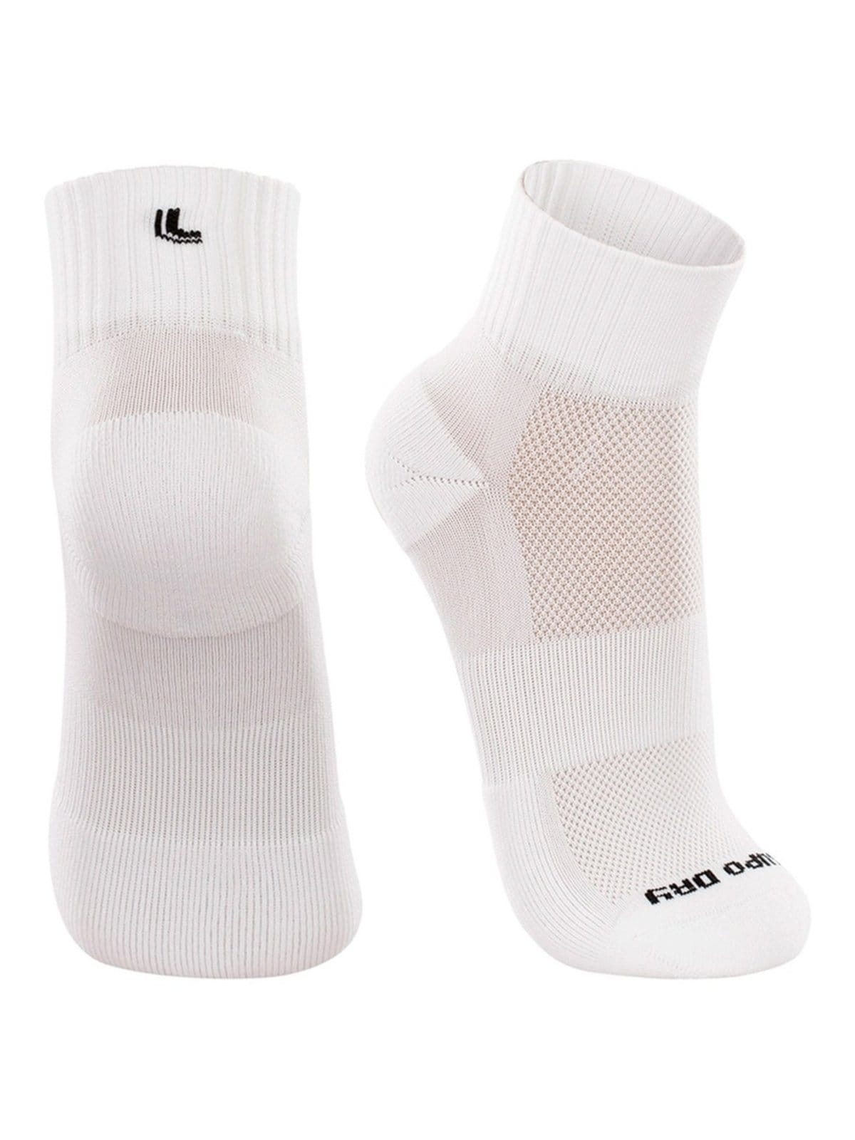 Vista 2 Kit com 8 Pares de Meias Esportiva Cano Médio Lupo Lupo branco