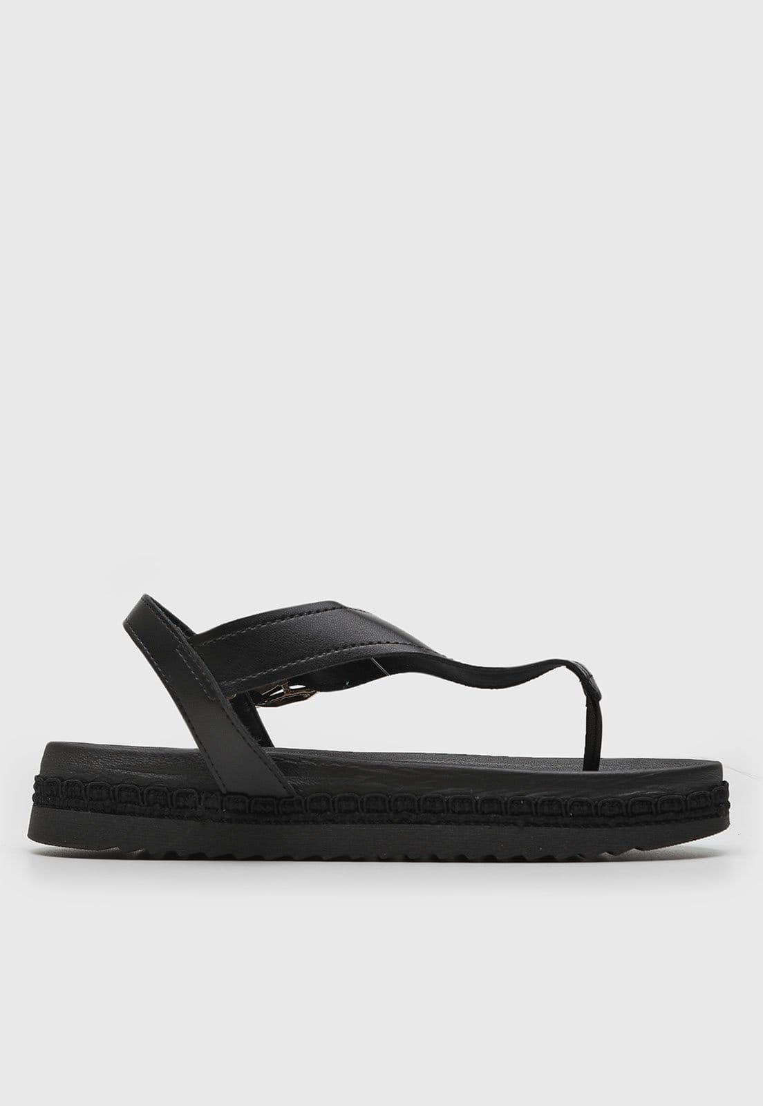 Vista 2 Sandália Feminina Beira Rio Baixa Preta BEIRA RIO preto