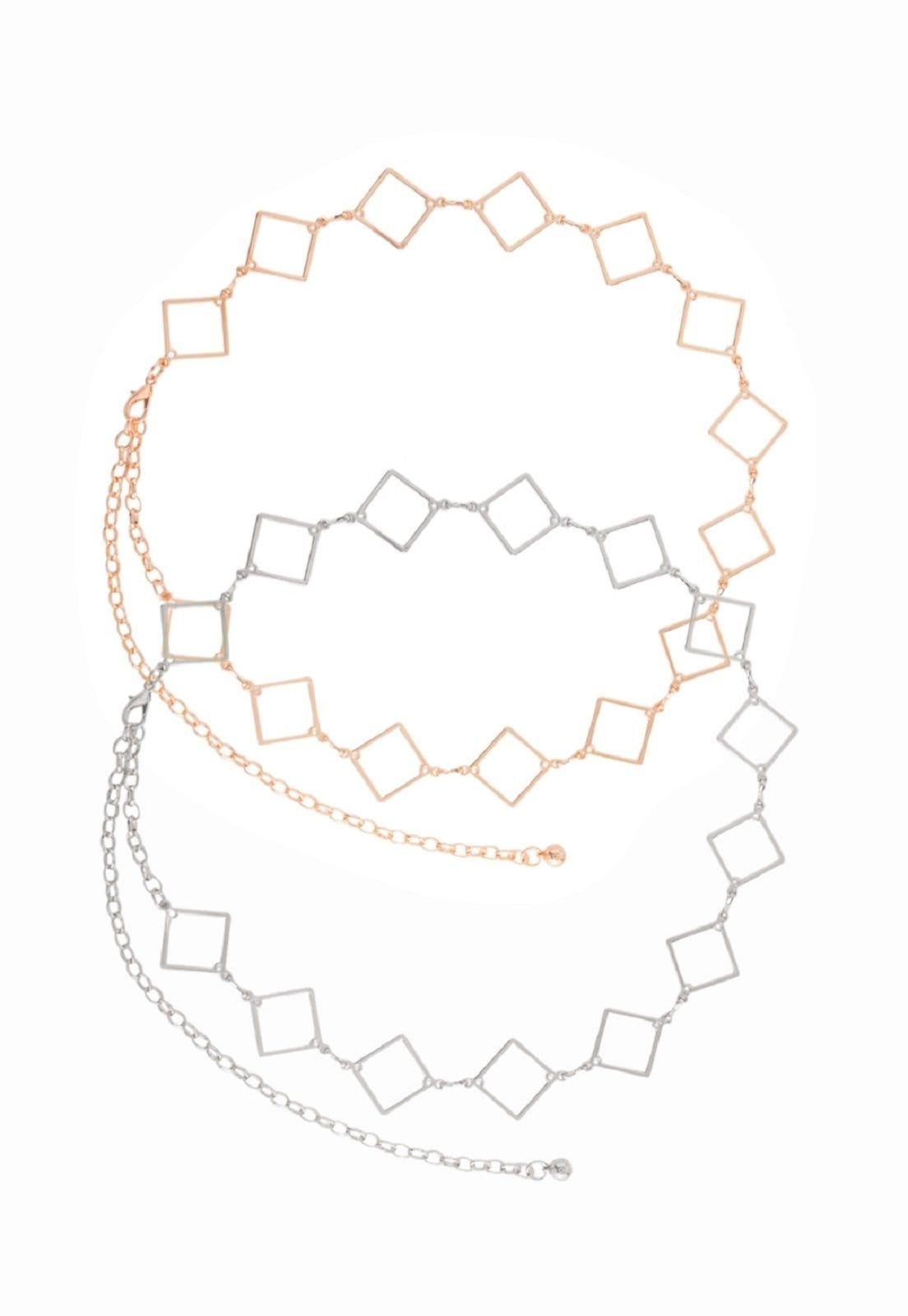 Vista 2 Cinto Cabanafree CORRENTE QUADRADA PRATEADA Cabanafree prata