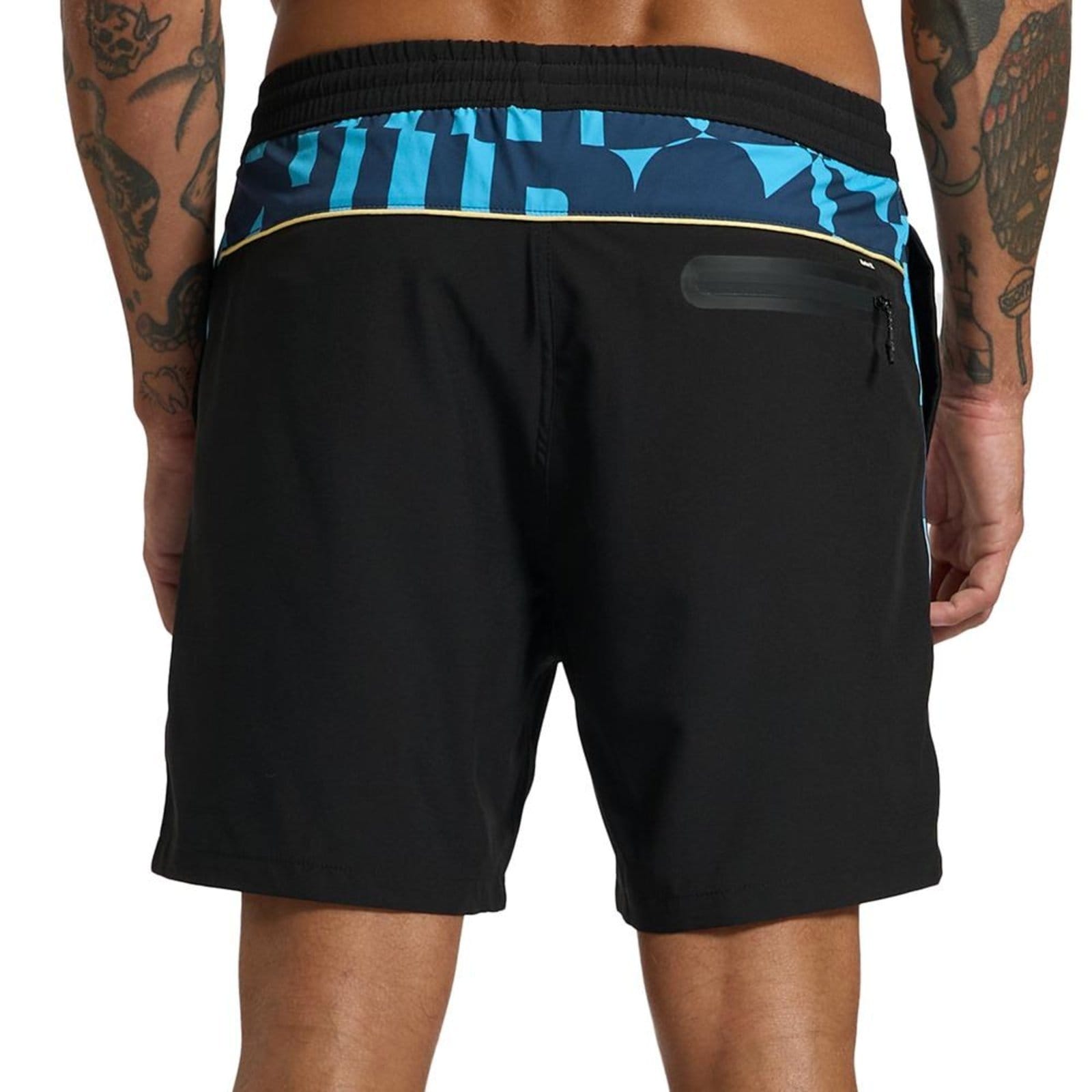 Vista 2 Bermuda Hurley Volley Half Letters SM26 Masculina hurley preto