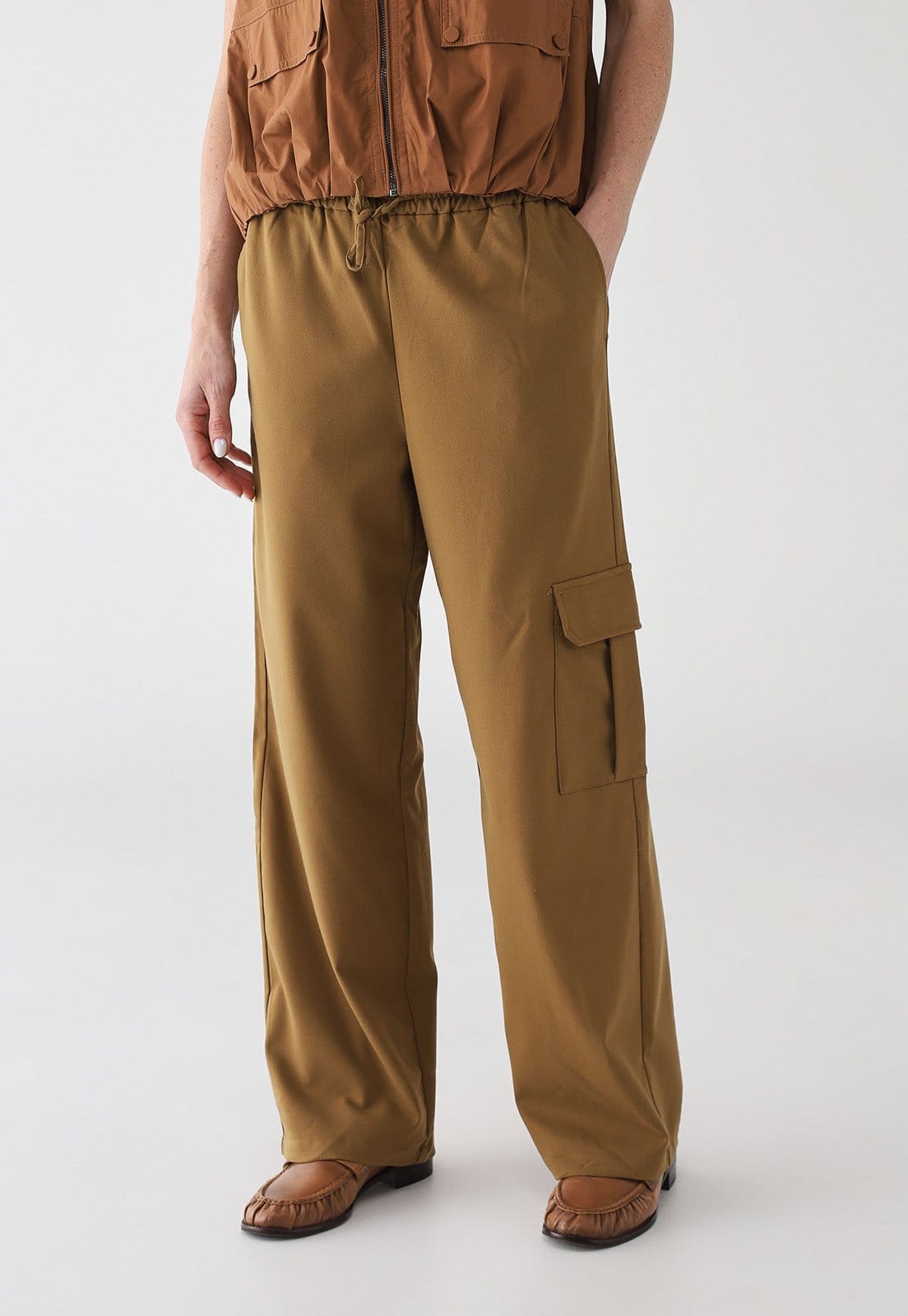 Calça Feminina Hering Cargo Cós Elástico
