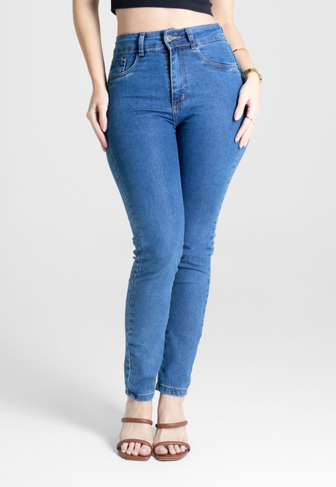 Calça Jeans Feminina Sawary Cigarrete