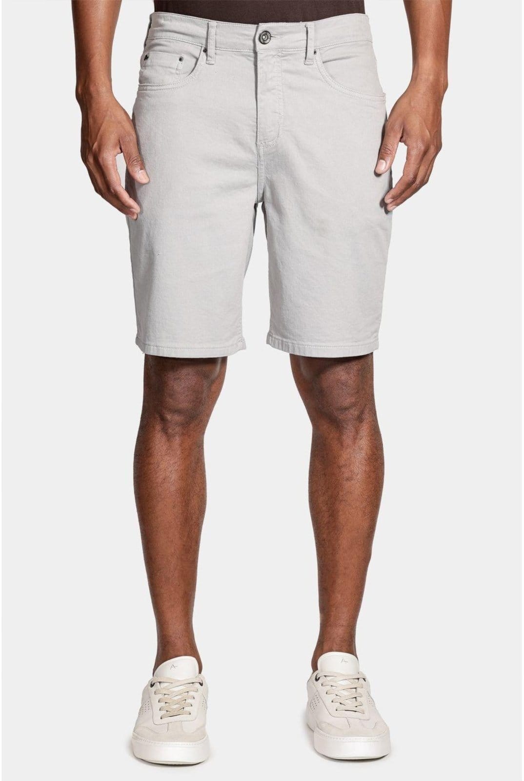 Bermuda Color Moletom Prata