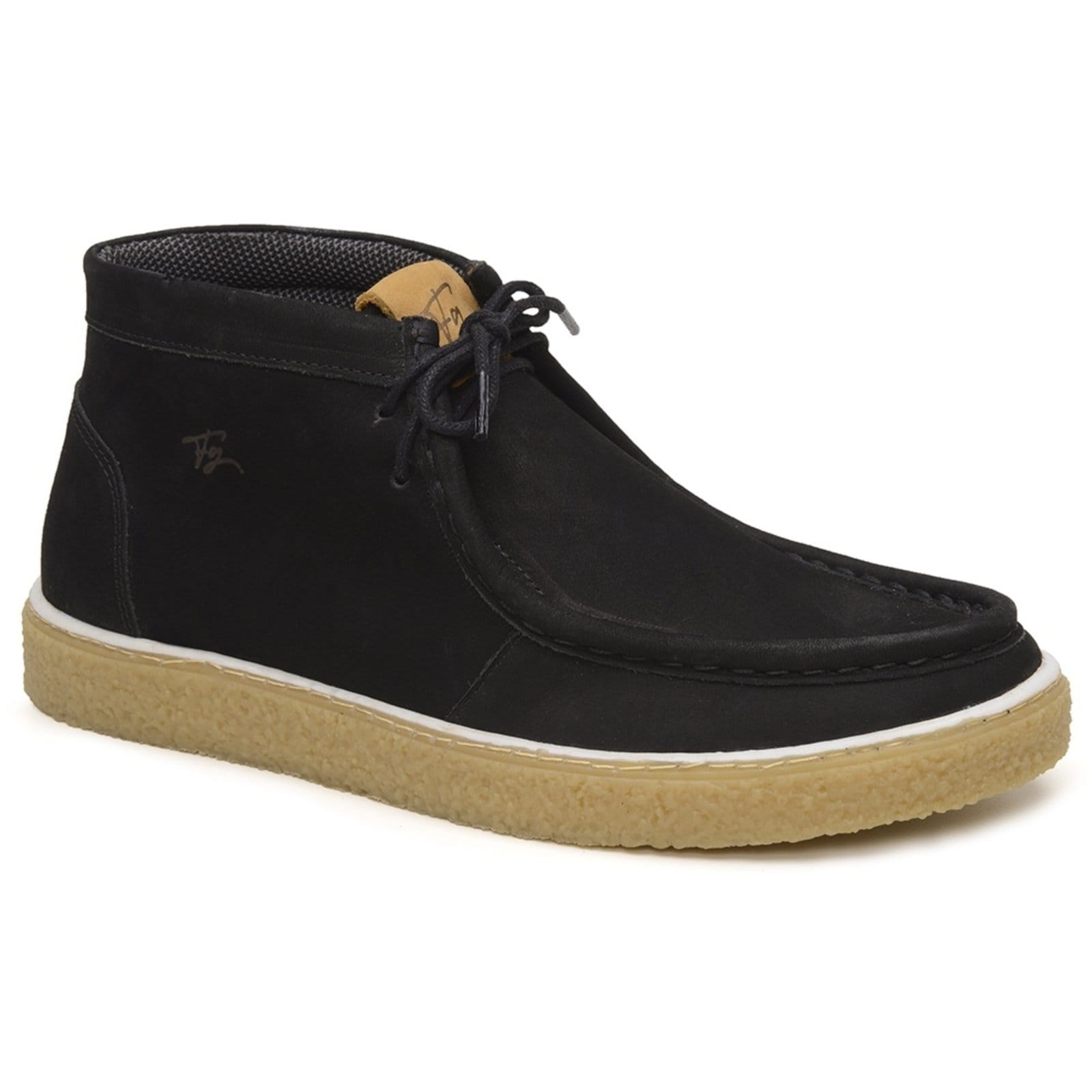 Bota Masculina Couro Legítimo Sola Crepe Estilo Vintage Rústico Leve