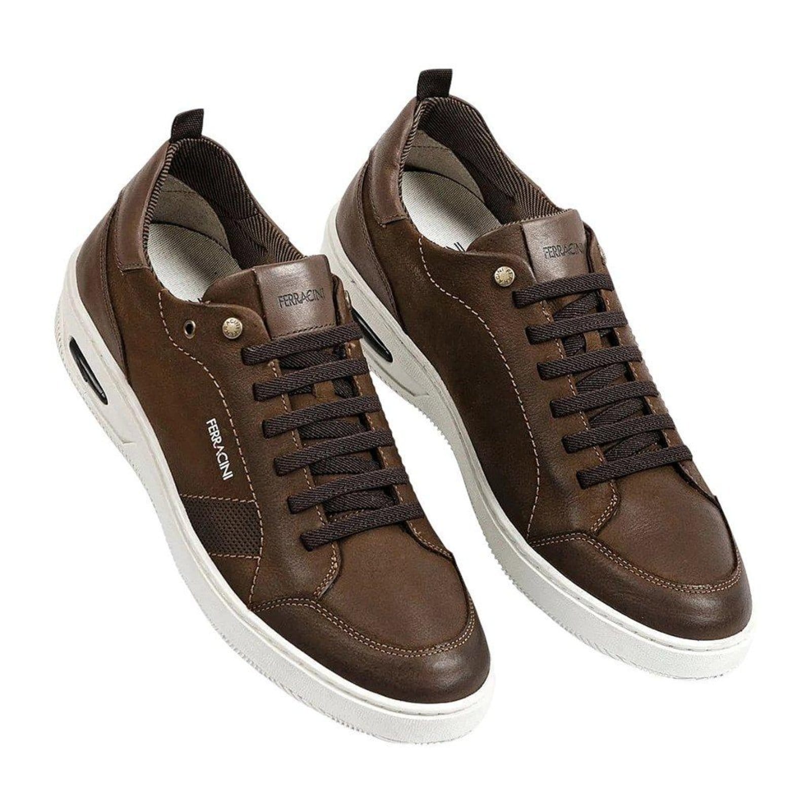 Vista 2 Tênis Sapatênis Ferracini New Blady Couro Masculino FERRACINI marrom