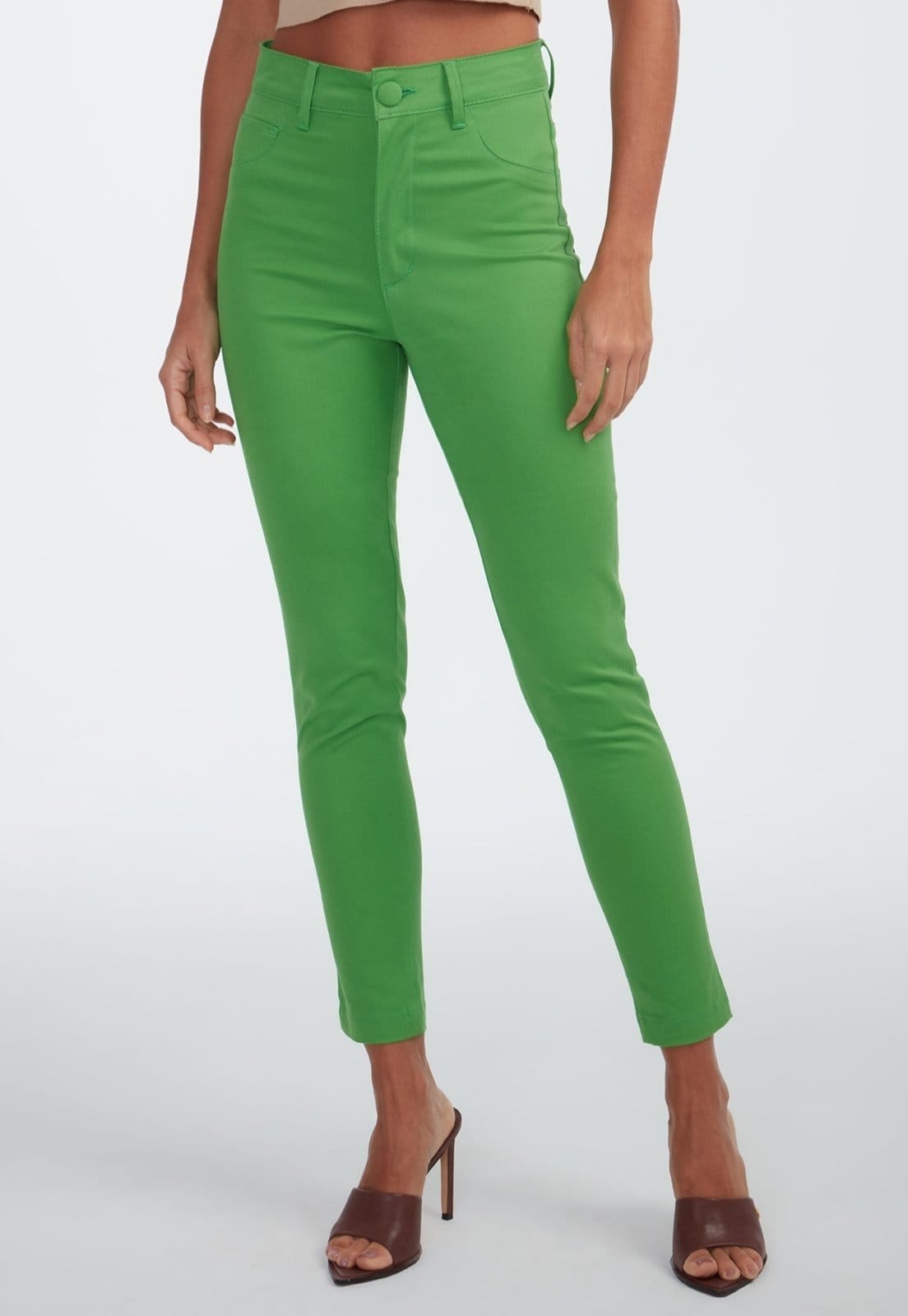 Vista 2 Calça Sarja Traymon Algodão Egípcio Bandeira Traymon verde