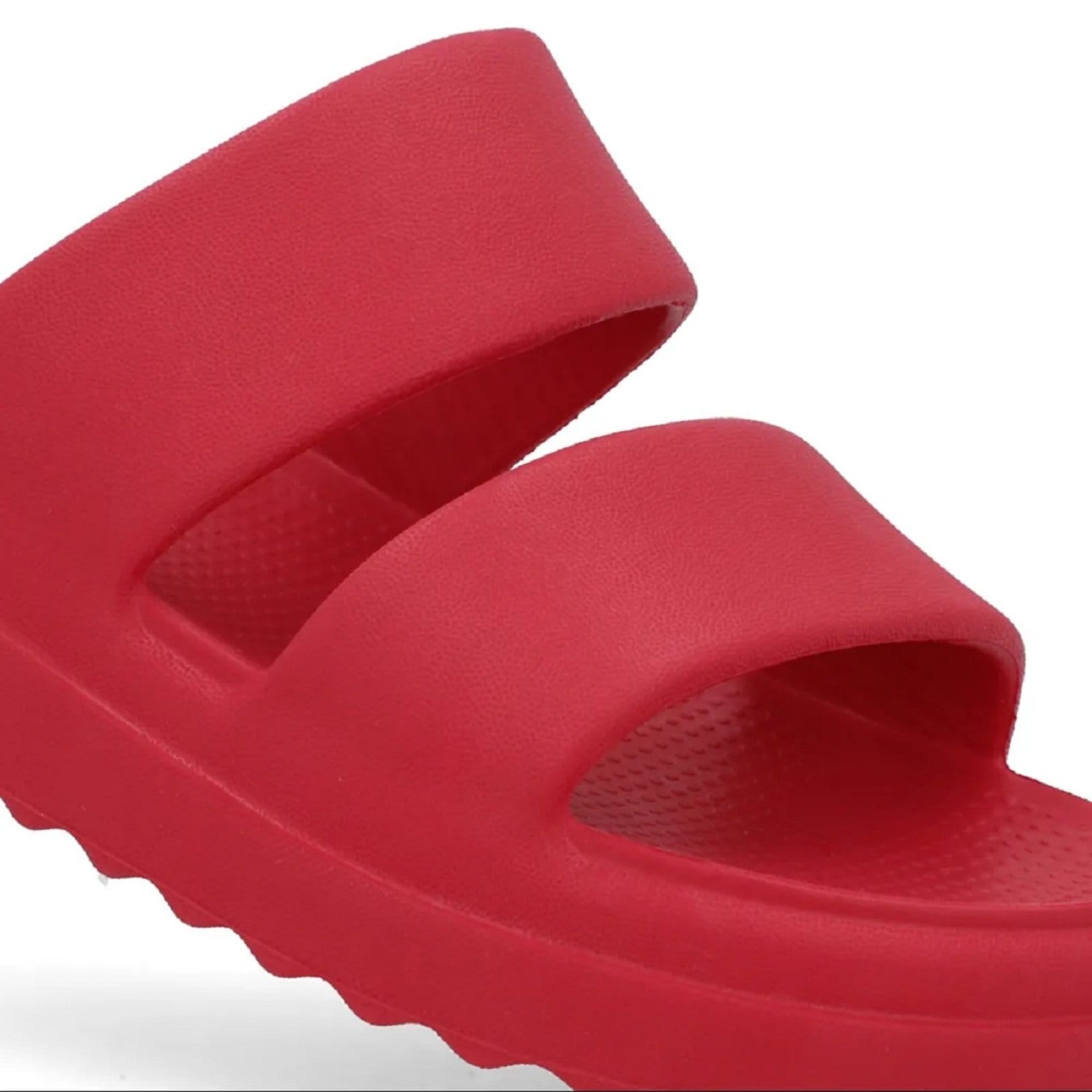 Vista 2 Chinelo Usaflex Slide Poofy Tiras Usaflex vermelho
