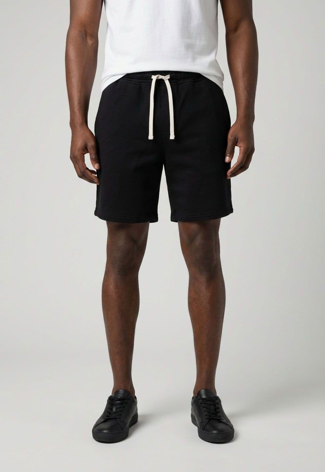 Shorts Masculino Aeropostale Moletom Preta