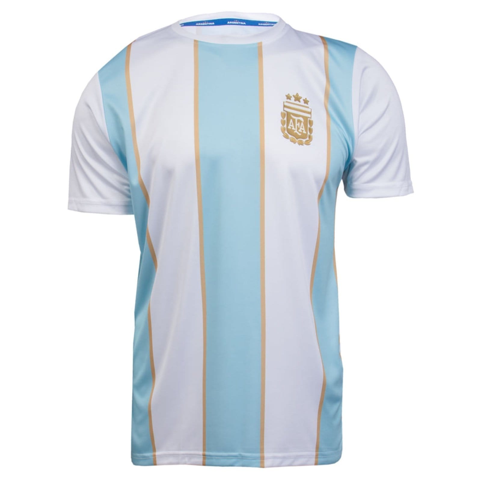Camiseta Masculina Balboa Argentina Messi 10 Branco/Azul
