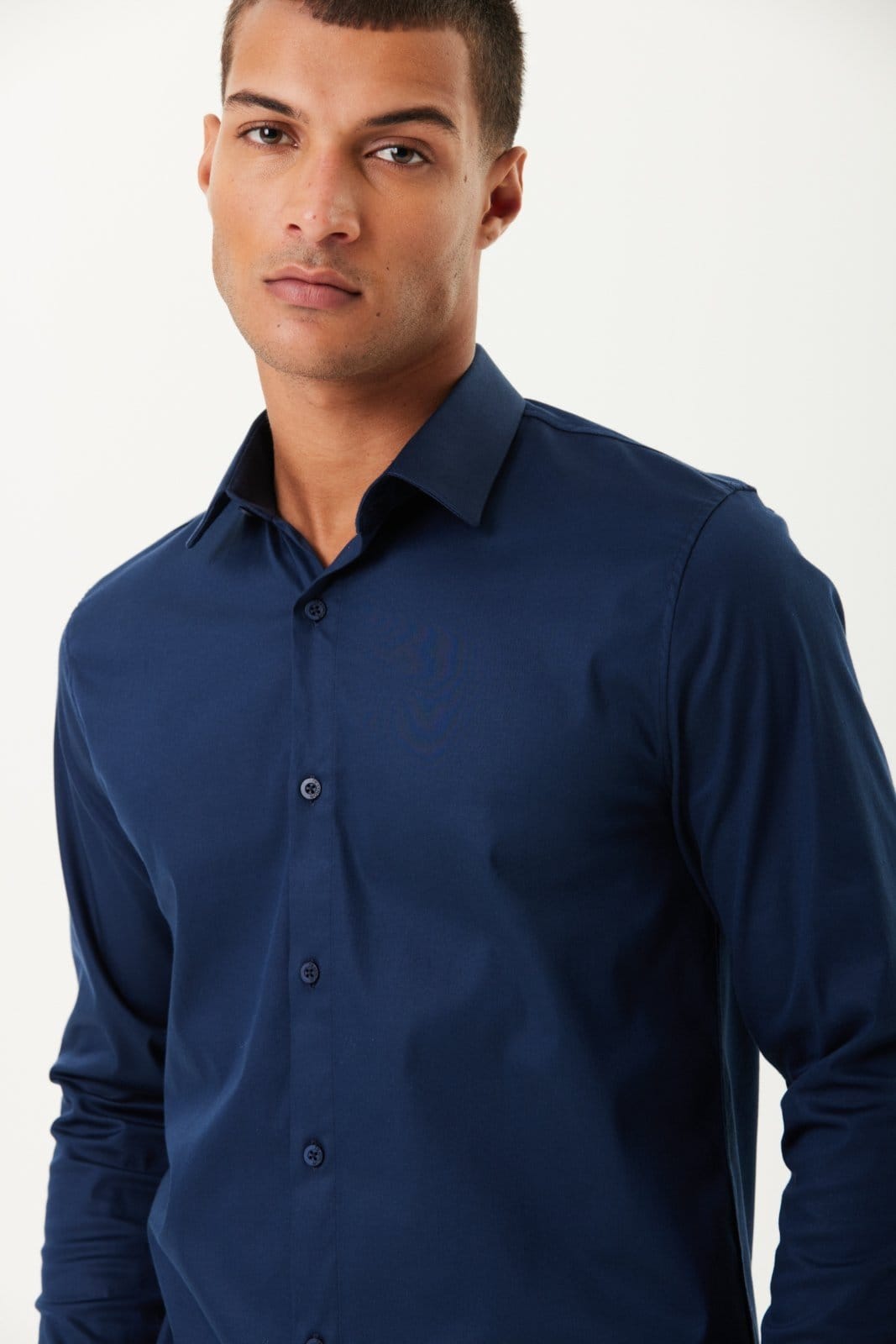 Camisa Traymon Regular Algodão Egípcio Marinho