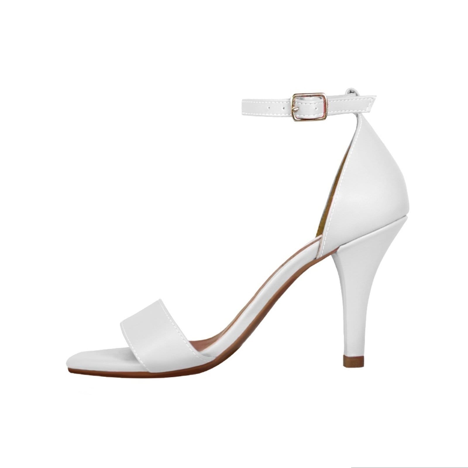 Vista 2 Sandália Salto Alto Fino Luiza Sobreira Branca Mod. 2137 Luiza Sobreira branco