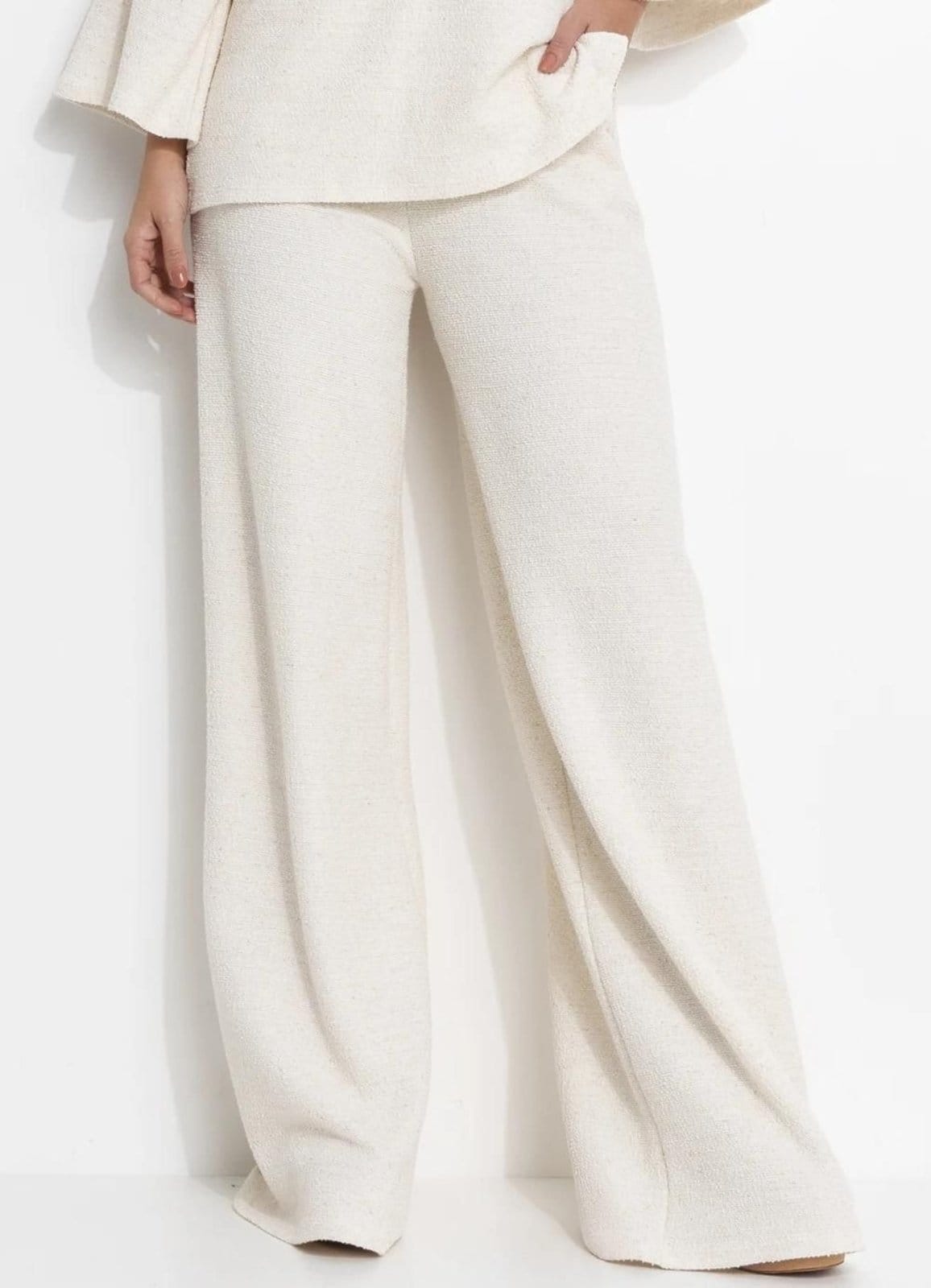 Calça Malha Tweed Natural Colorido