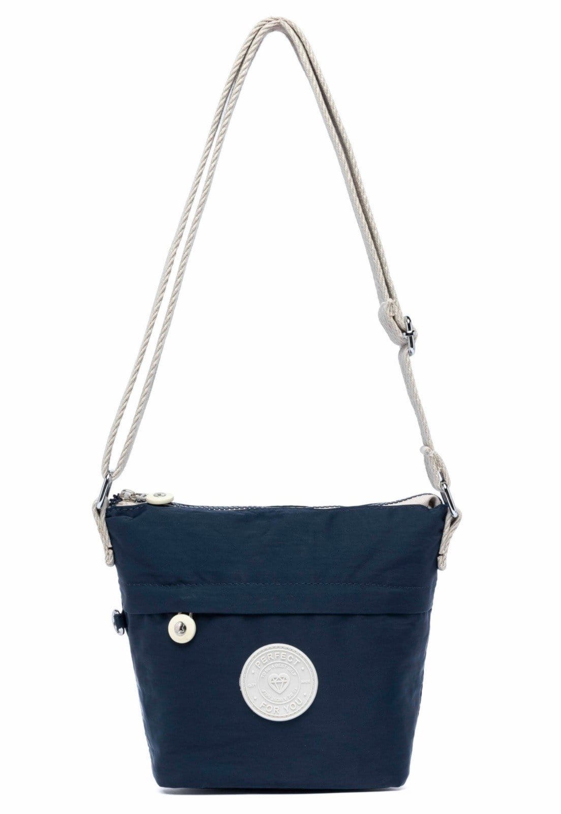Vista principal Bolsa Tiracolo Transversal Feminina Reforçada Perfect For You azul/azul marinho