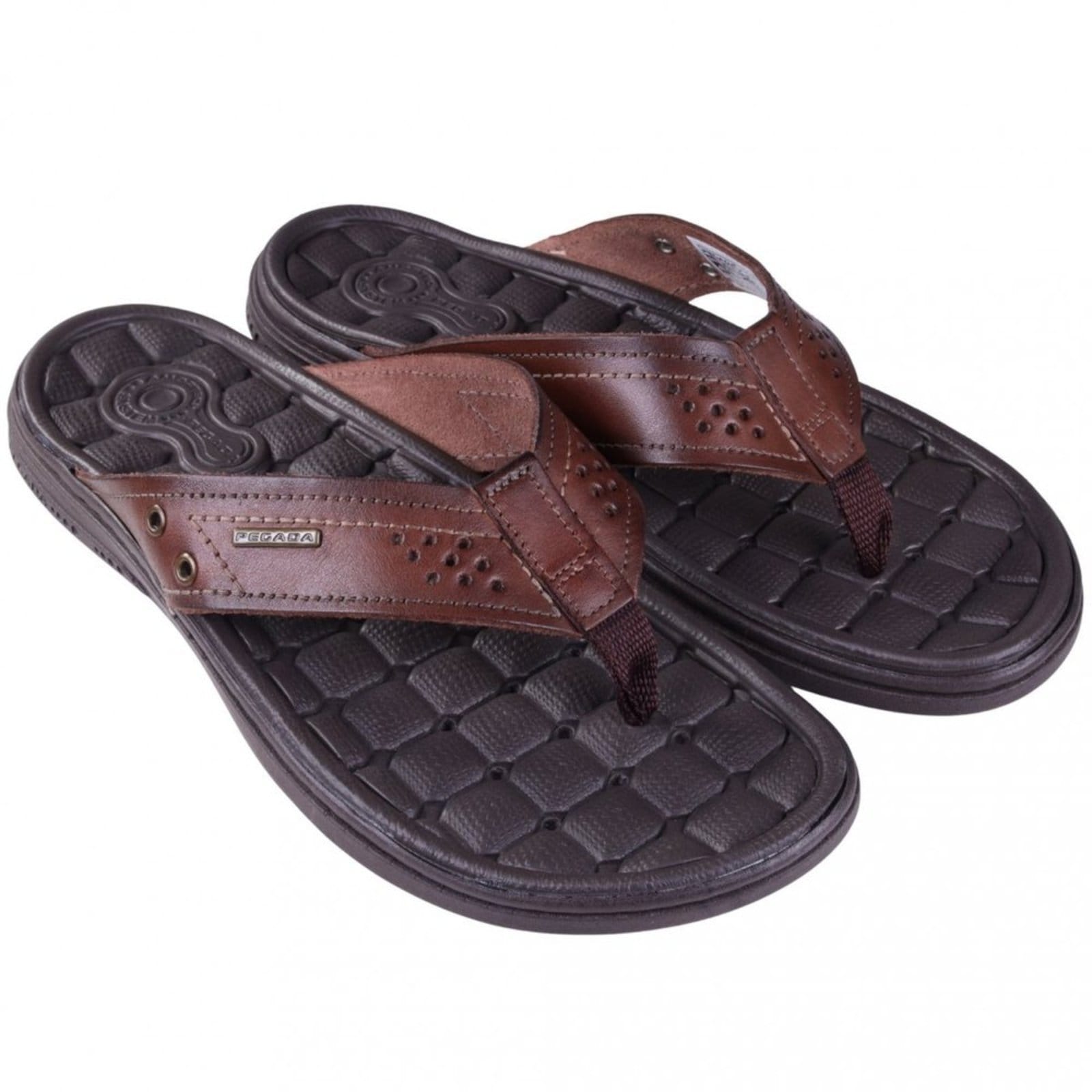 Vista 2 Chinelo Masculino Pegada 131221 Pegada PEGADA marrom