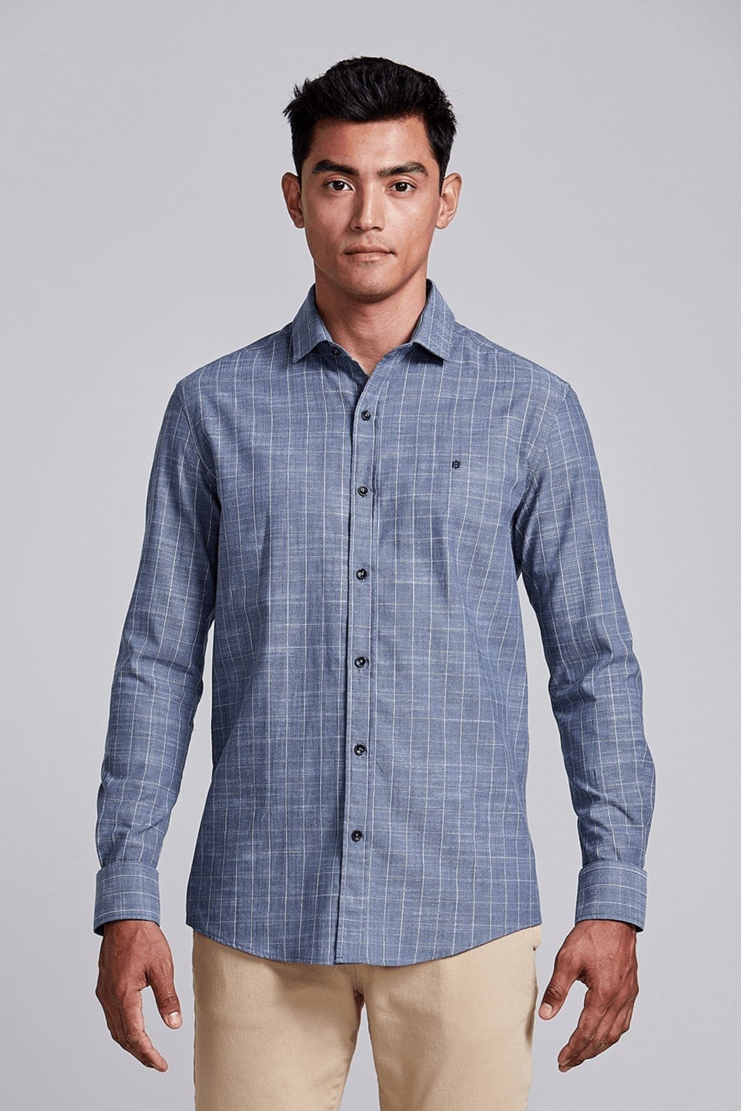 HIGHSTIL Camisa Comfort Listrada Médio