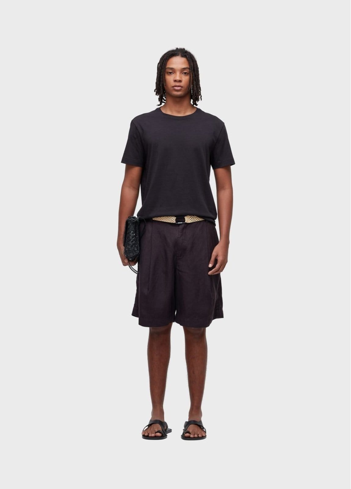 Bermuda alfaiataria linen over