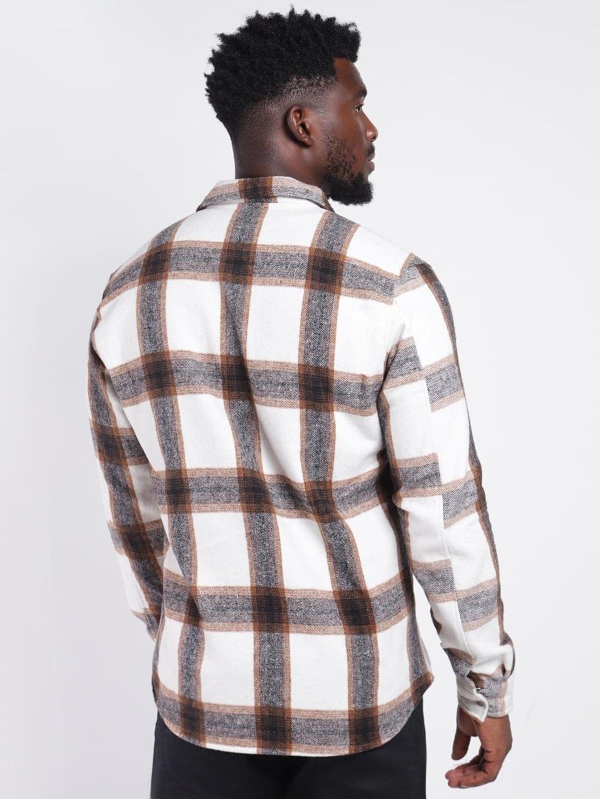 Camisa Flanela Masculina OFF WHITE - 2