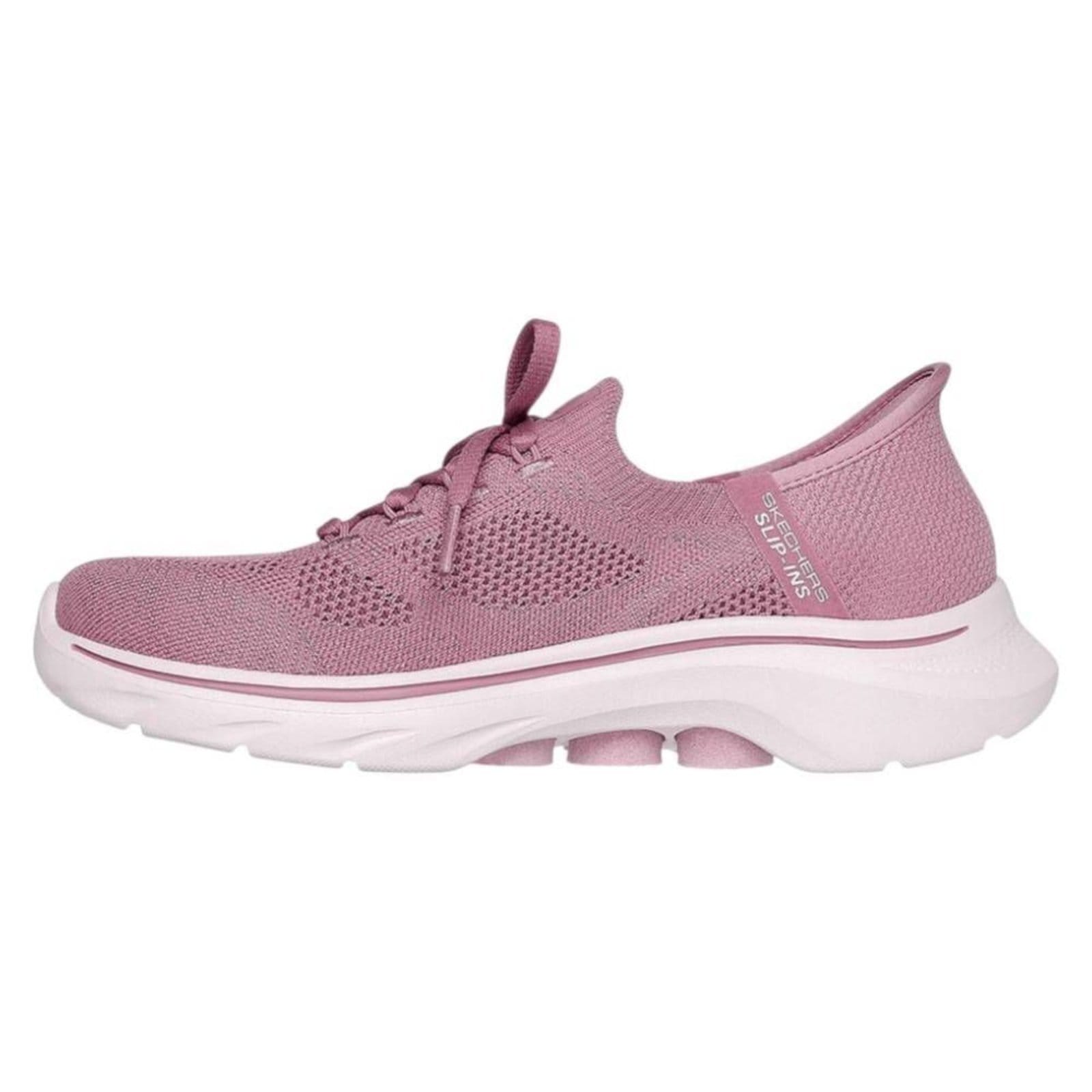Vista 2 Tênis Skechers Go Walk 7 Via Feminino Skechers rosa
