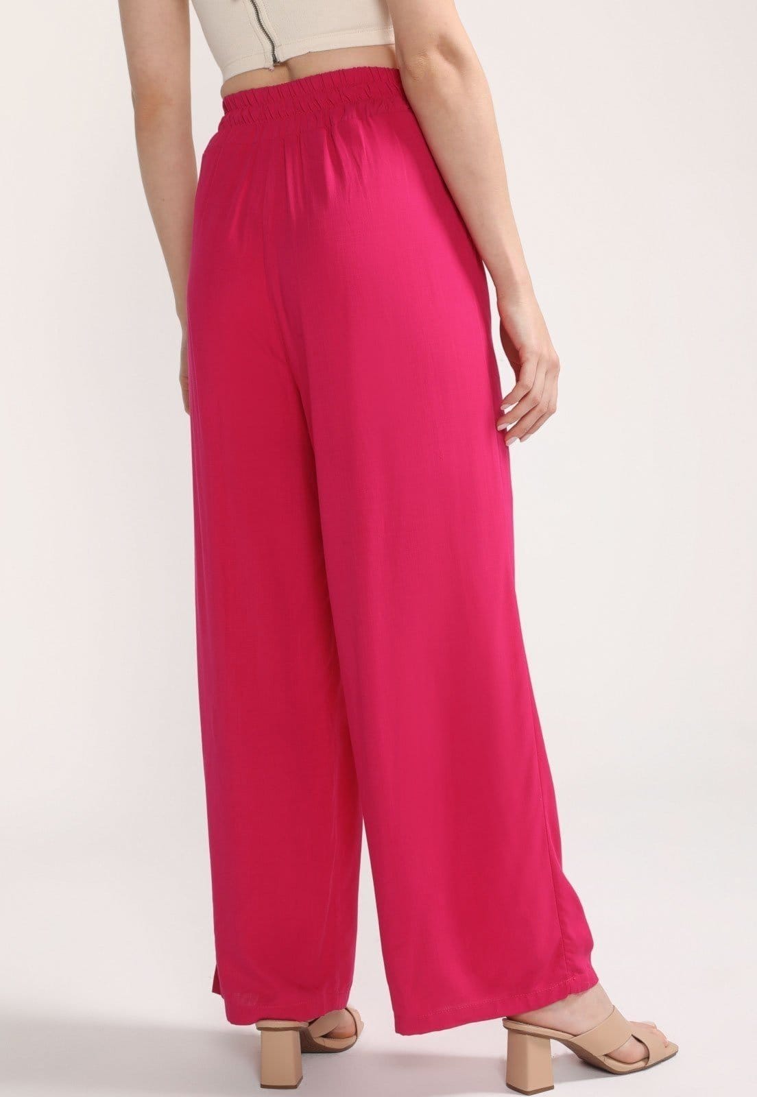 Vista 2 Calça Pantalona D Bell Outlet Fashion Longa Pink D BELL OUTLET FASHION rosa pink