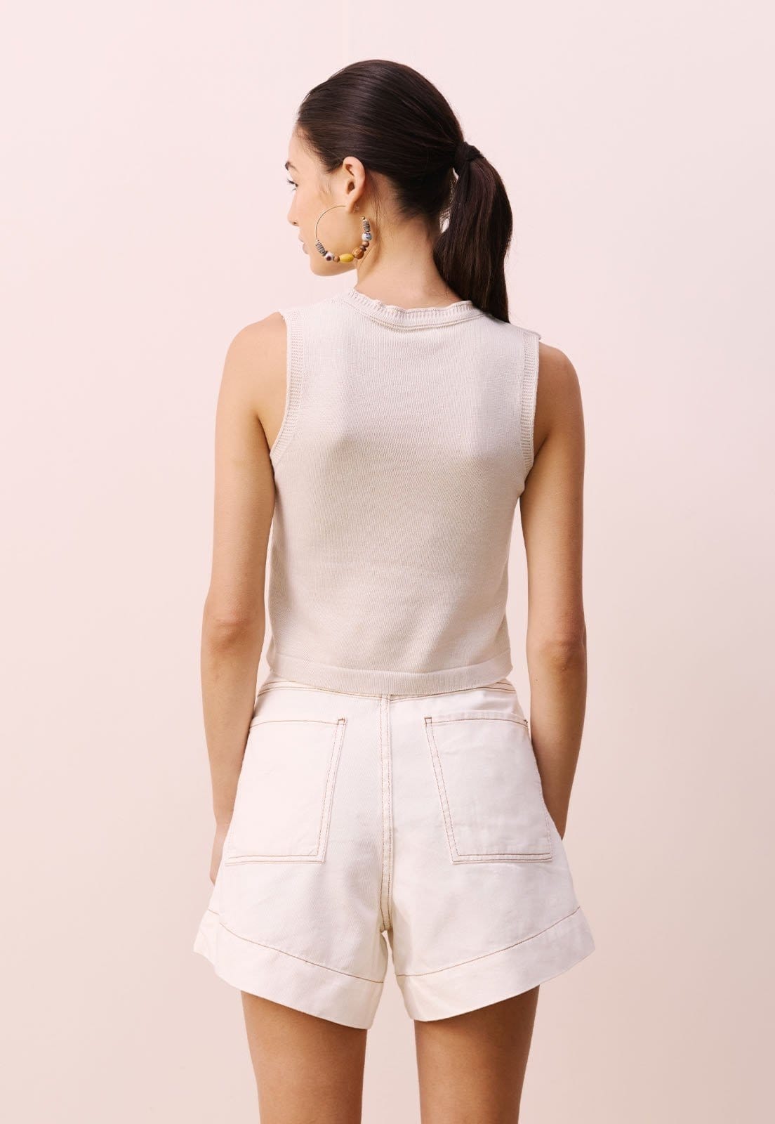 Vista 2 Short Sarja Pregas CaCay off-white