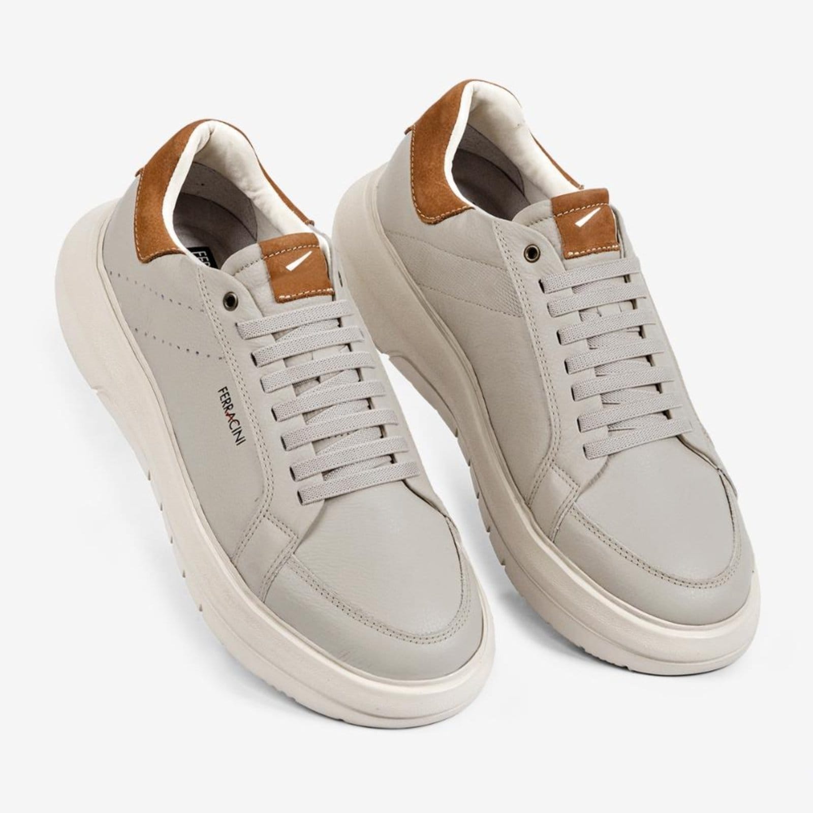 Vista 2 Sneaker Masculino Couro Energy Ferracini 8286-695E FERRACINI branco