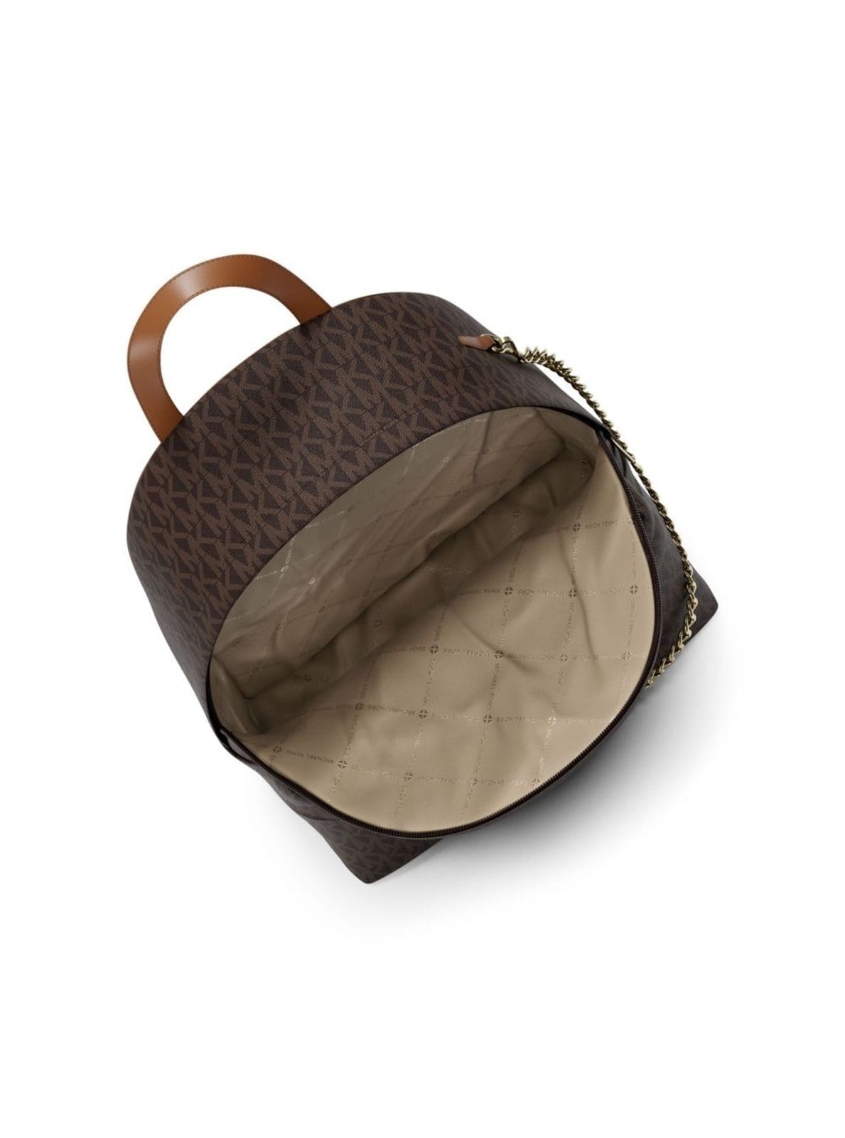 Vista 2 Mochila Slater Logo Média 35F5G04B2B200 Michael Kors marrom