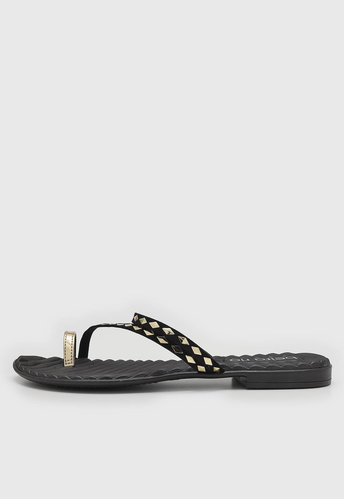 Vista principal Rasteira Aberta Beira Rio Tachas Preta BEIRA RIO preto