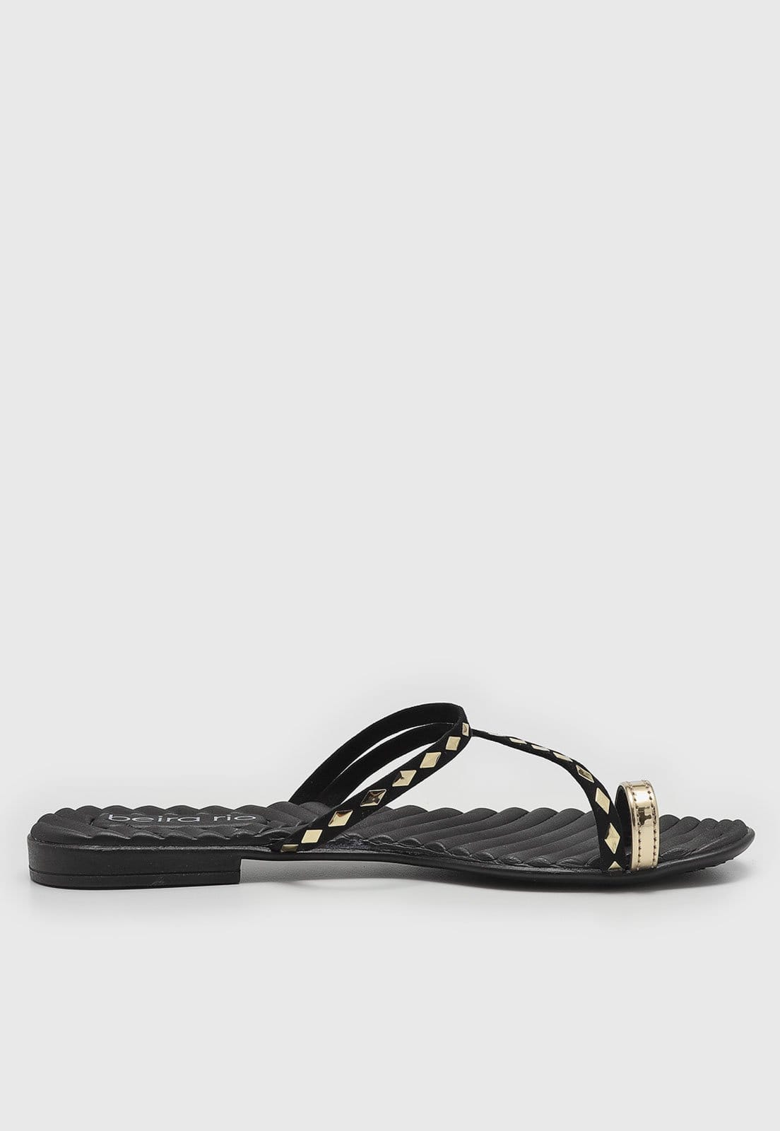 Vista 2 Rasteira Aberta Beira Rio Tachas Preta BEIRA RIO preto