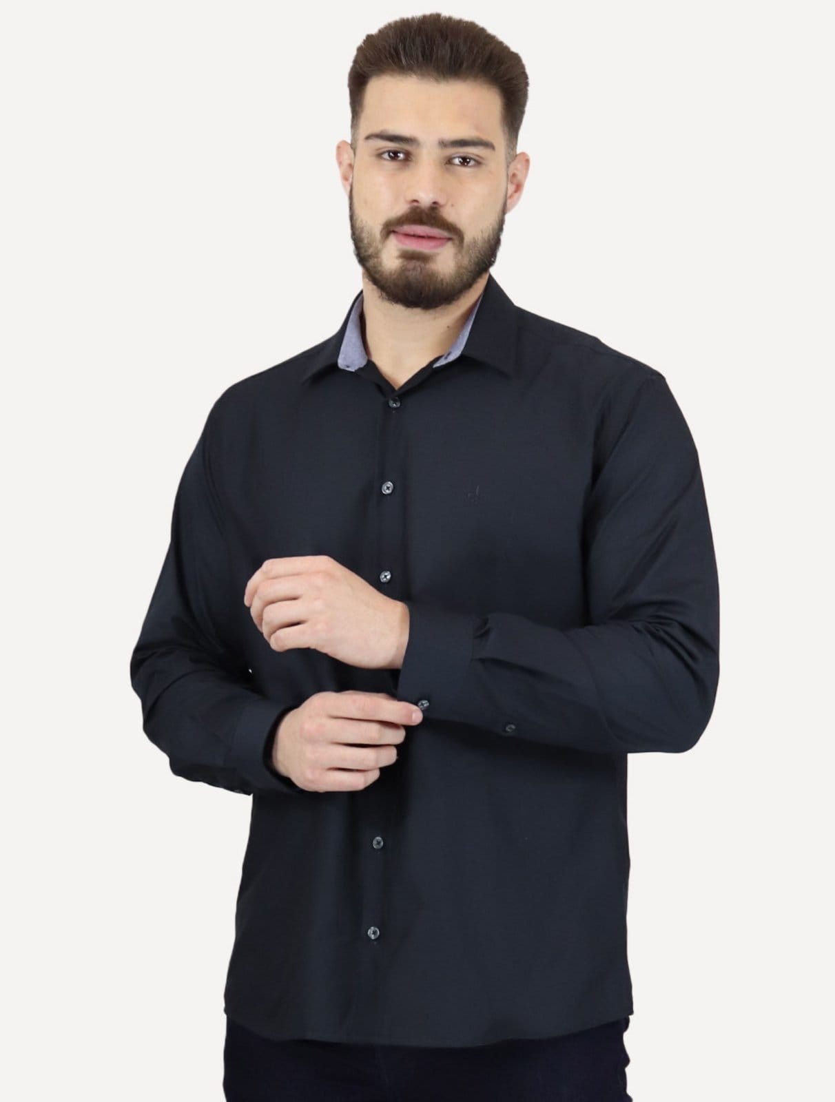 Camisa Dudalina Masculina Comfort Tricoline Lisa