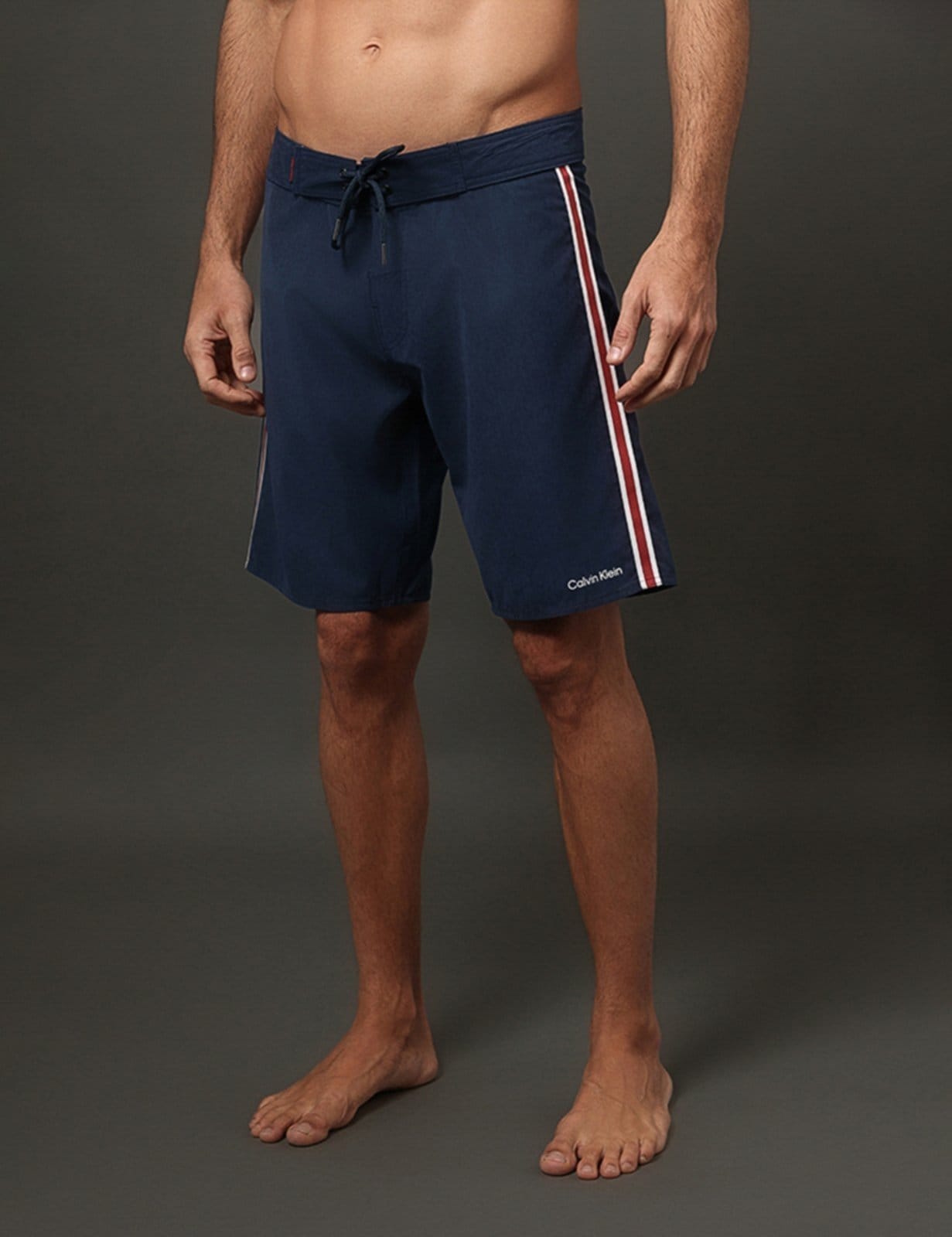 Bermuda D'Água Masculina Cadarço Navy Calvin Klein Swimwear - Marinho
