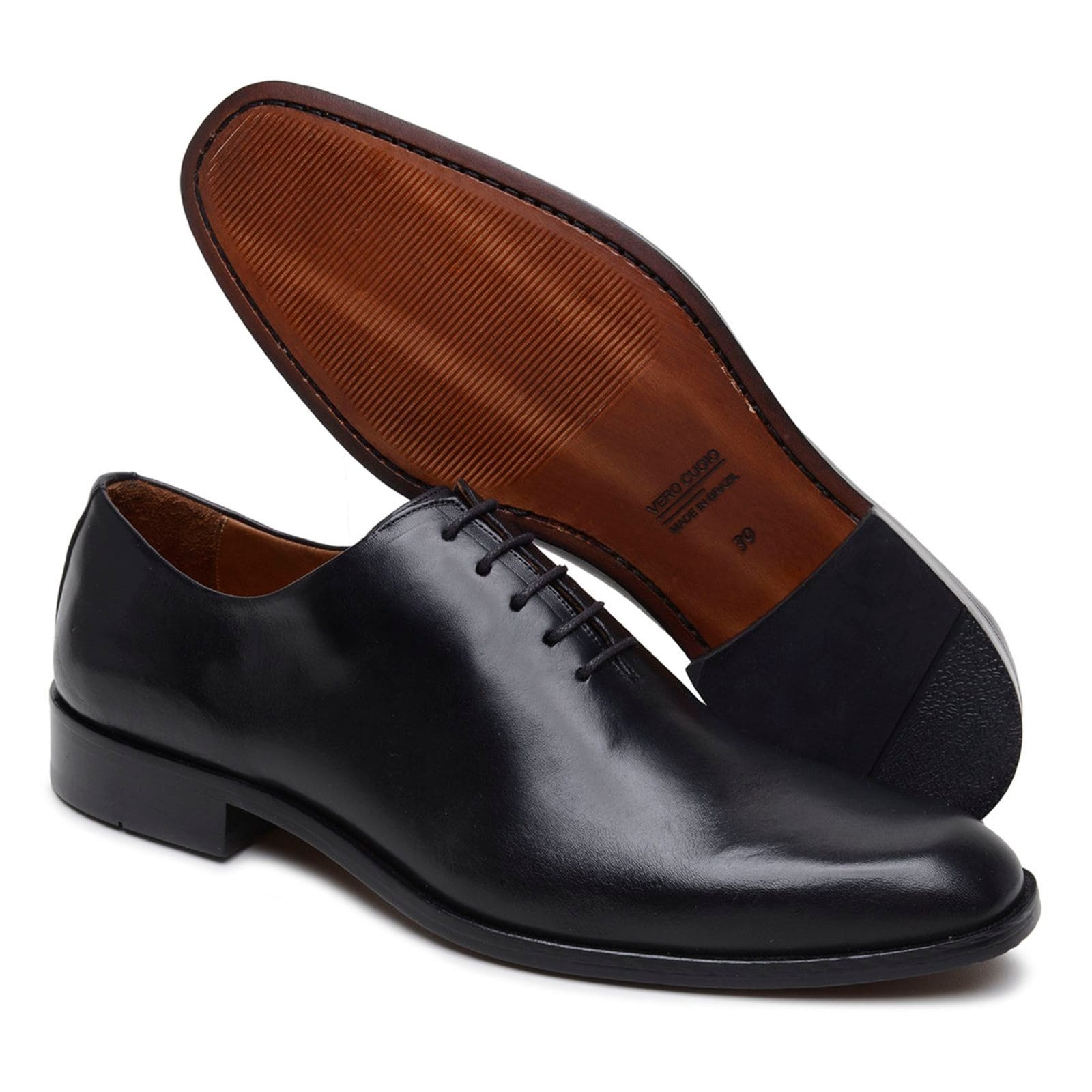 Sapato Masculino Anna Andrade Social Sola De Couro Mocassim Derby Clássico Elegante